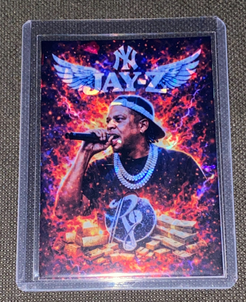 Jay-Z NY Custom Holofoil Refractor Bling Card Jay Z