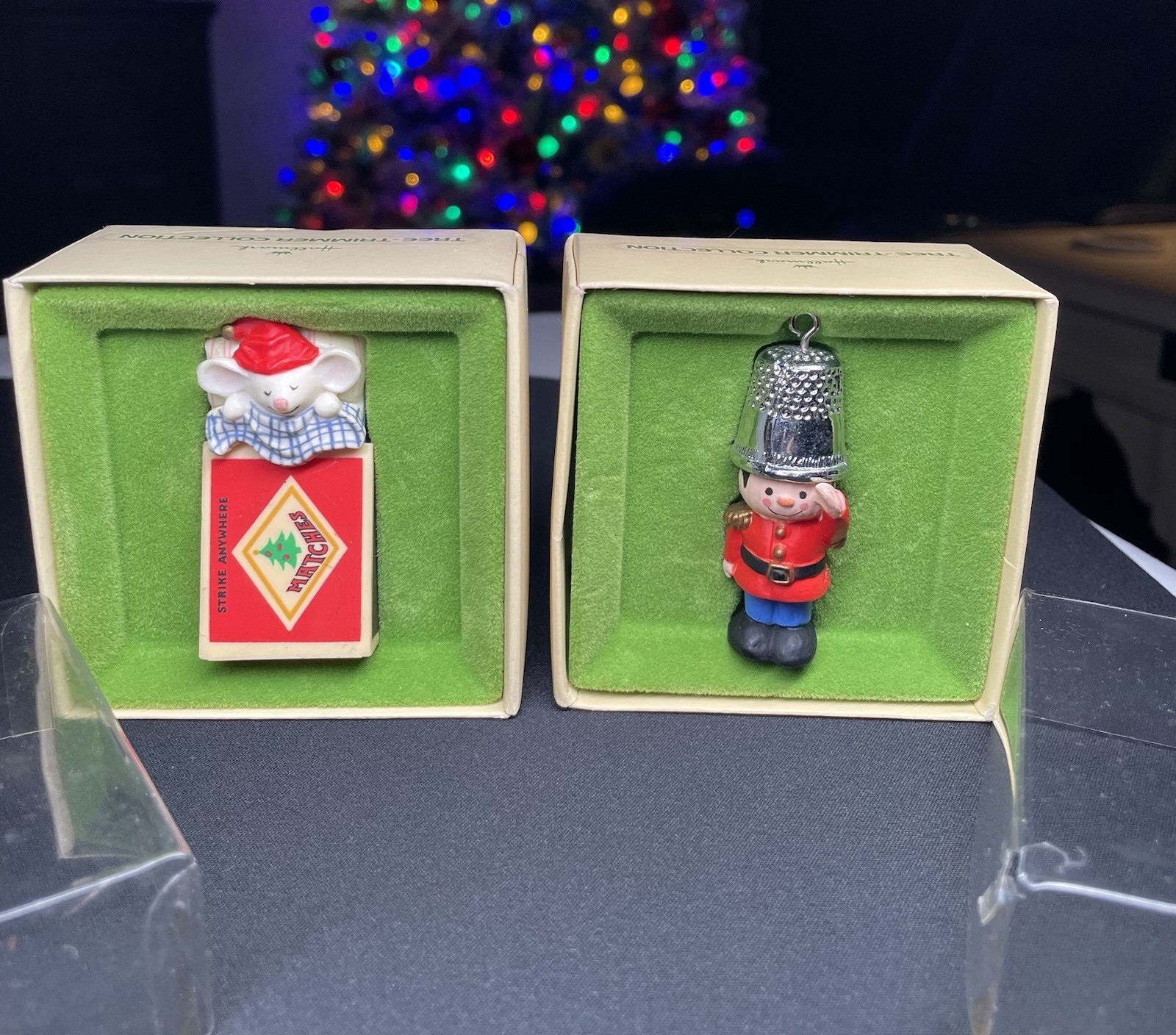 Vintage 1979 Ornaments Matchless Christmas & Little Trimmer in Boxes Hallmark Vintage 1979 Ornaments Matchless Christmas & Little Trimmer in Boxes Hallmark