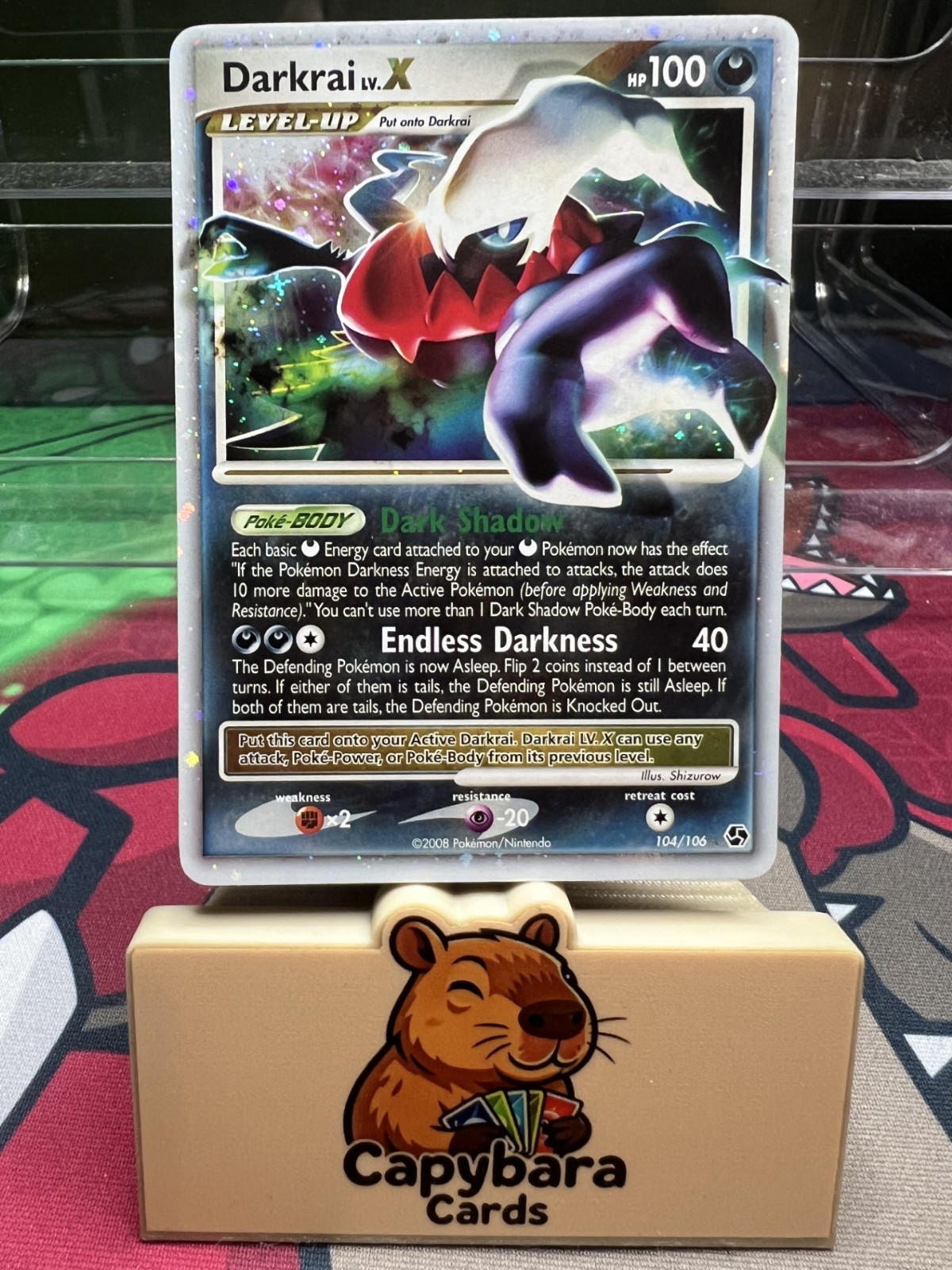 Darkrai Lv.X 104/106 - Great Encounters - Rare Holo Pokémon Card