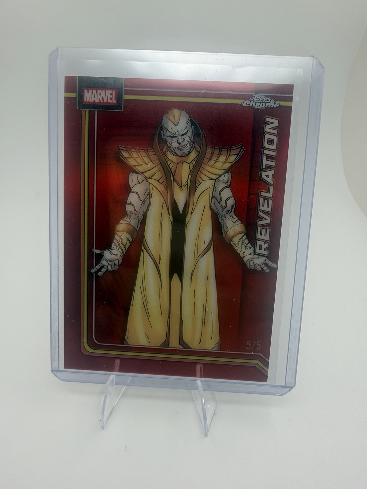 2026 Topps Chrome Marvel #96 Revelation True Red 5/5 *BOOKEND* 2026 Topps Chrome Marvel #96 Revelation True Red 5/5 *BOOKEND*
