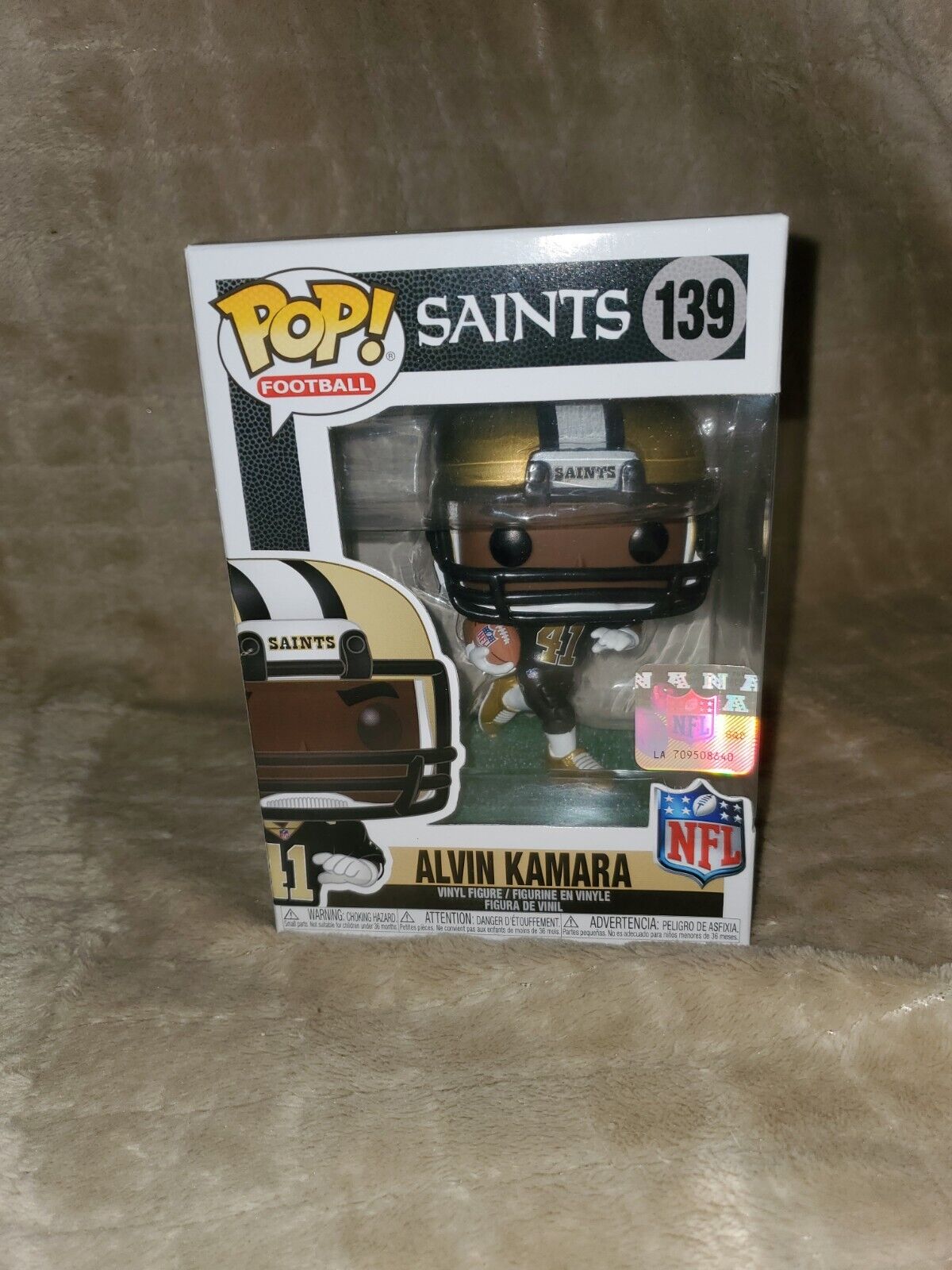 Funko NFL New Orleans Saints POP Sports Football Alvin Kamara Vinyl Figure