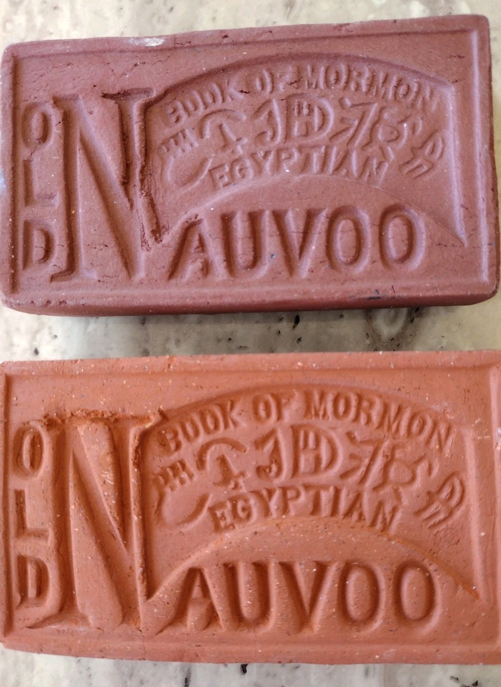 Two Vintage Nauvoo Bricks Two Vintage Nauvoo Bricks