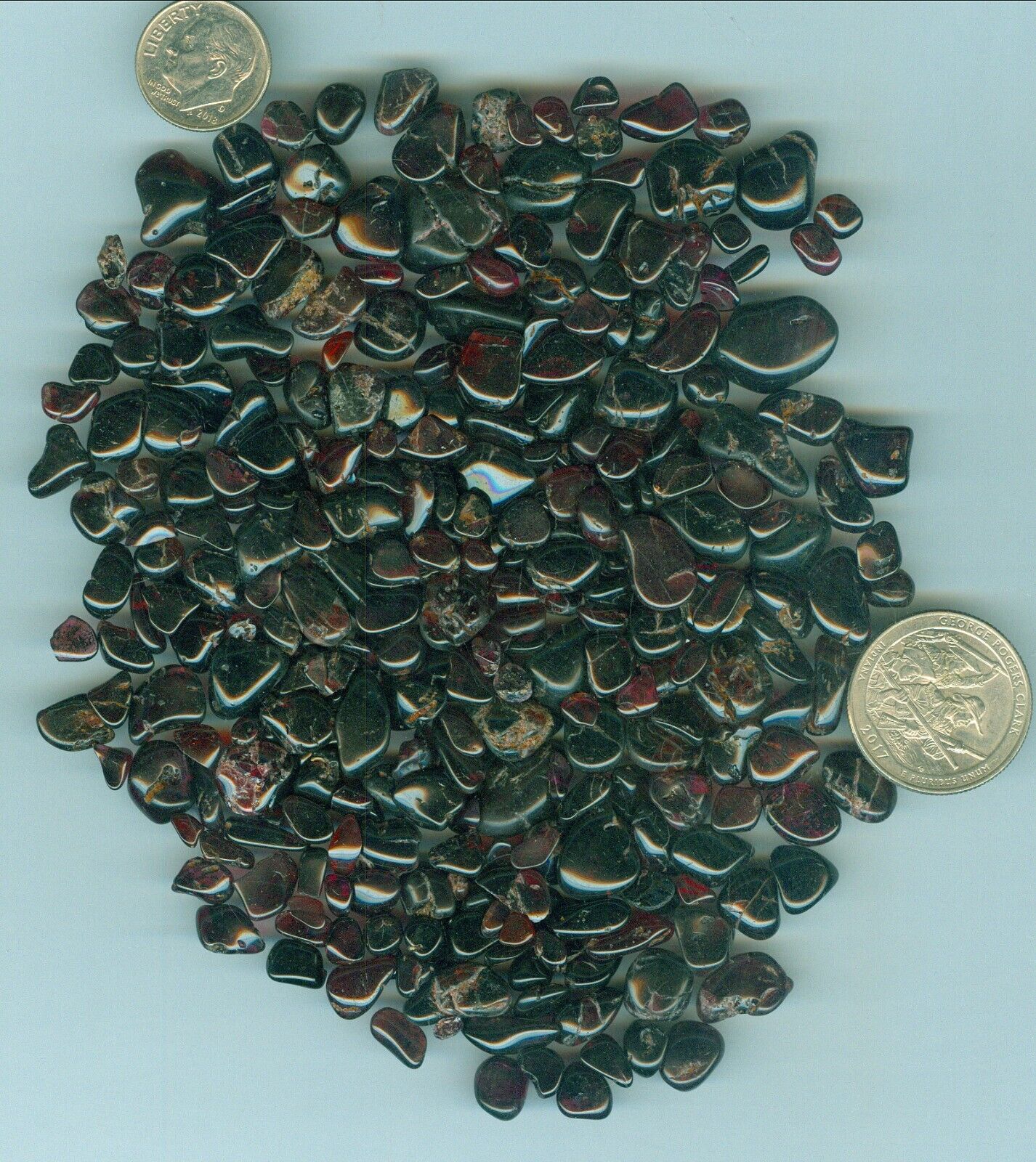 232 Grams of Natural Garnet Tumbled and Polished Pieces 8mm to 12mm Garnet rough
