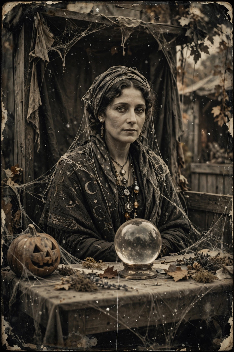 Fortune Teller Crystal Ball Vintage Photo High Quality Metal Magnet 2.7x4 1290A Fortune Teller Crystal Ball Vintage Photo High Quality Metal Magnet 2.7x4 1290A