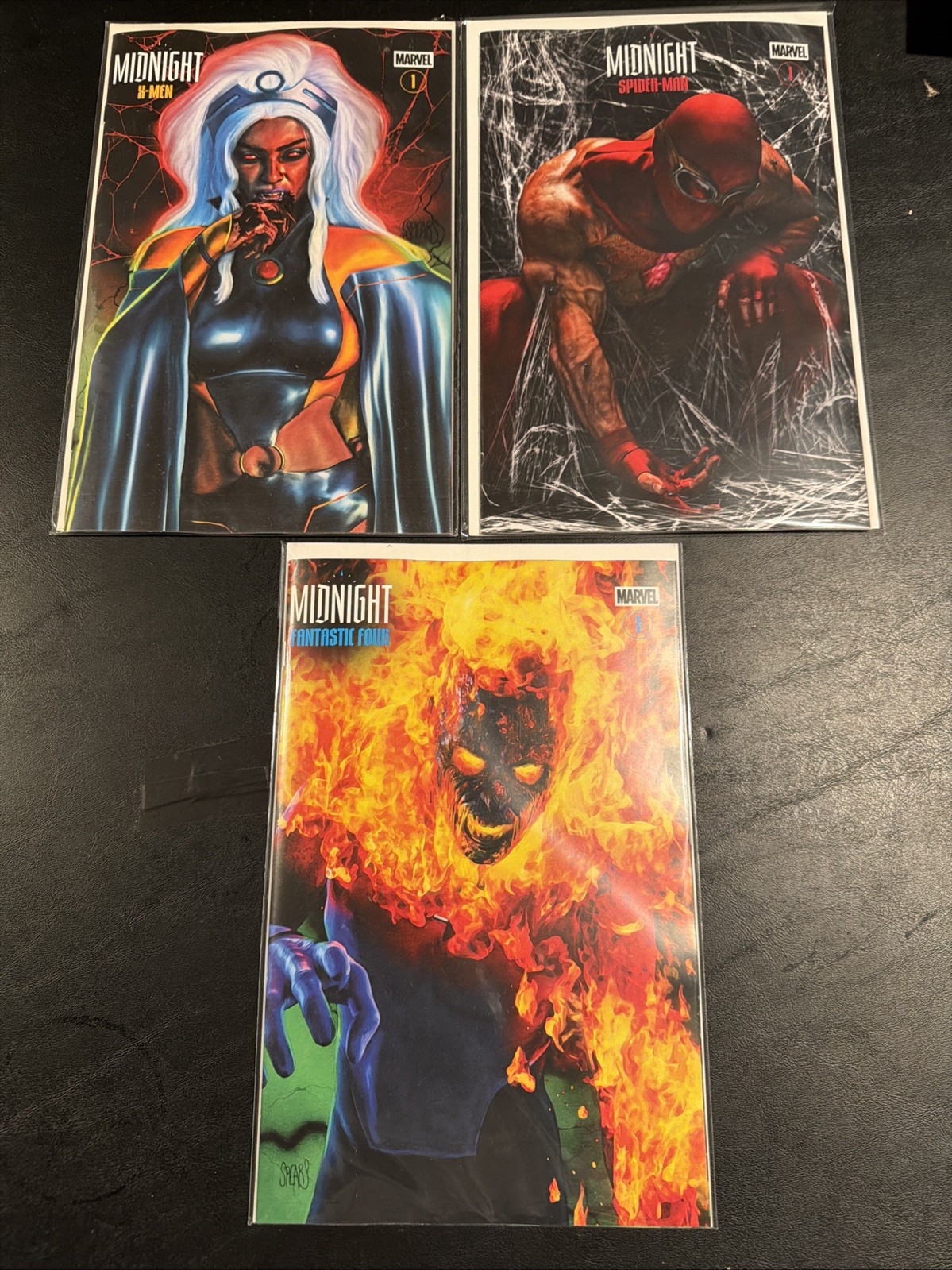 Mark Spears Marvel Midnight Exclusive NYCC Covers Set Of 3 Spiderman X-men FF Mark Spears Marvel Midnight Exclusive NYCC Covers Set Of 3 Spiderman X-men FF