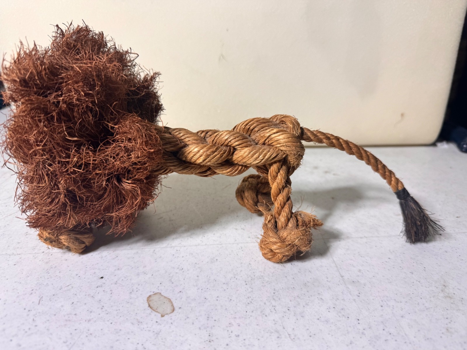 Vintage Danish MCM Jute Rope Lion Sculpture Kay Bojesen Jorgen Bloch Style Clean Vintage Danish MCM Jute Rope Lion Sculpture Kay Bojesen Jorgen Bloch Style Clean