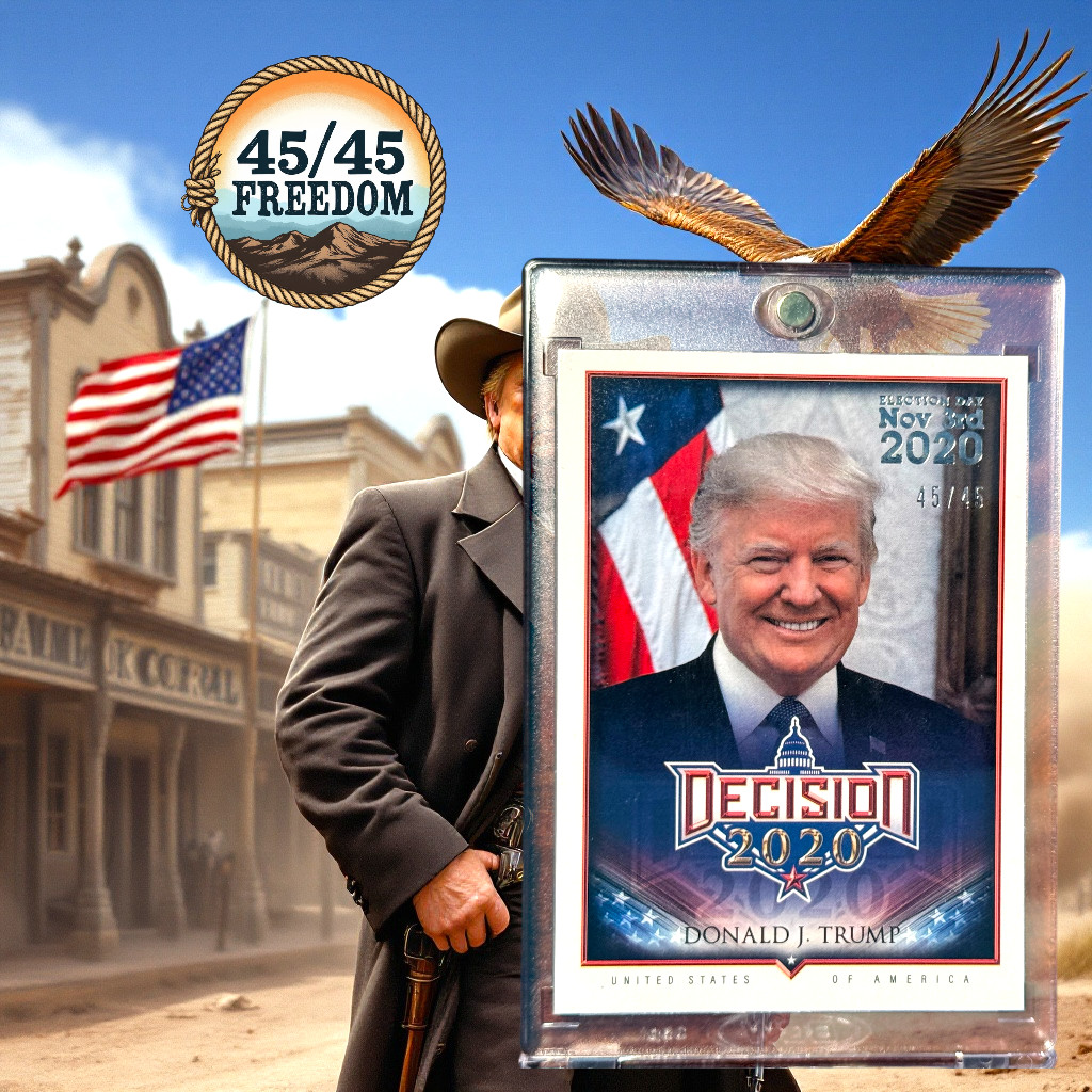 DECISION 2020 DONALD TRUMP 45/45 ELECTION DAY SILVER FOIL RIP CARLIE KIRK🇺🇸 DECISION 2020 DONALD TRUMP 45/45 ELECTION DAY SILVER FOIL RIP CARLIE KIRK🇺🇸