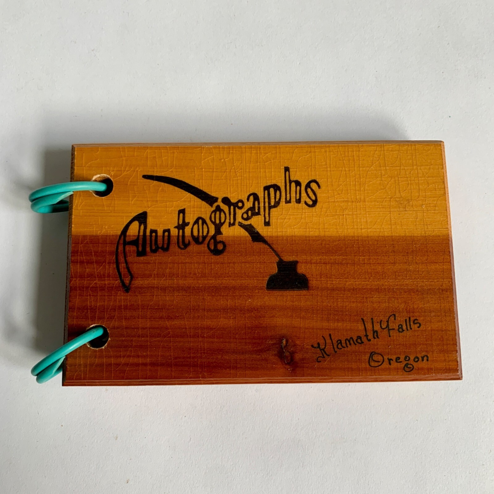 Vintage 1940s? Wooden Autograph Book with Paper Inserts Unused Vintage 1940s? Wooden Autograph Book with Paper Inserts Unused