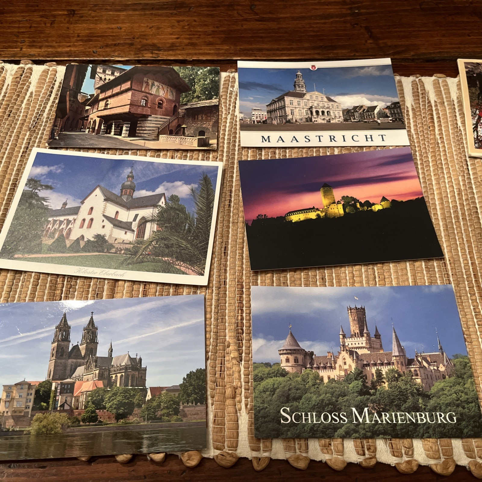 Six postcards foreign
