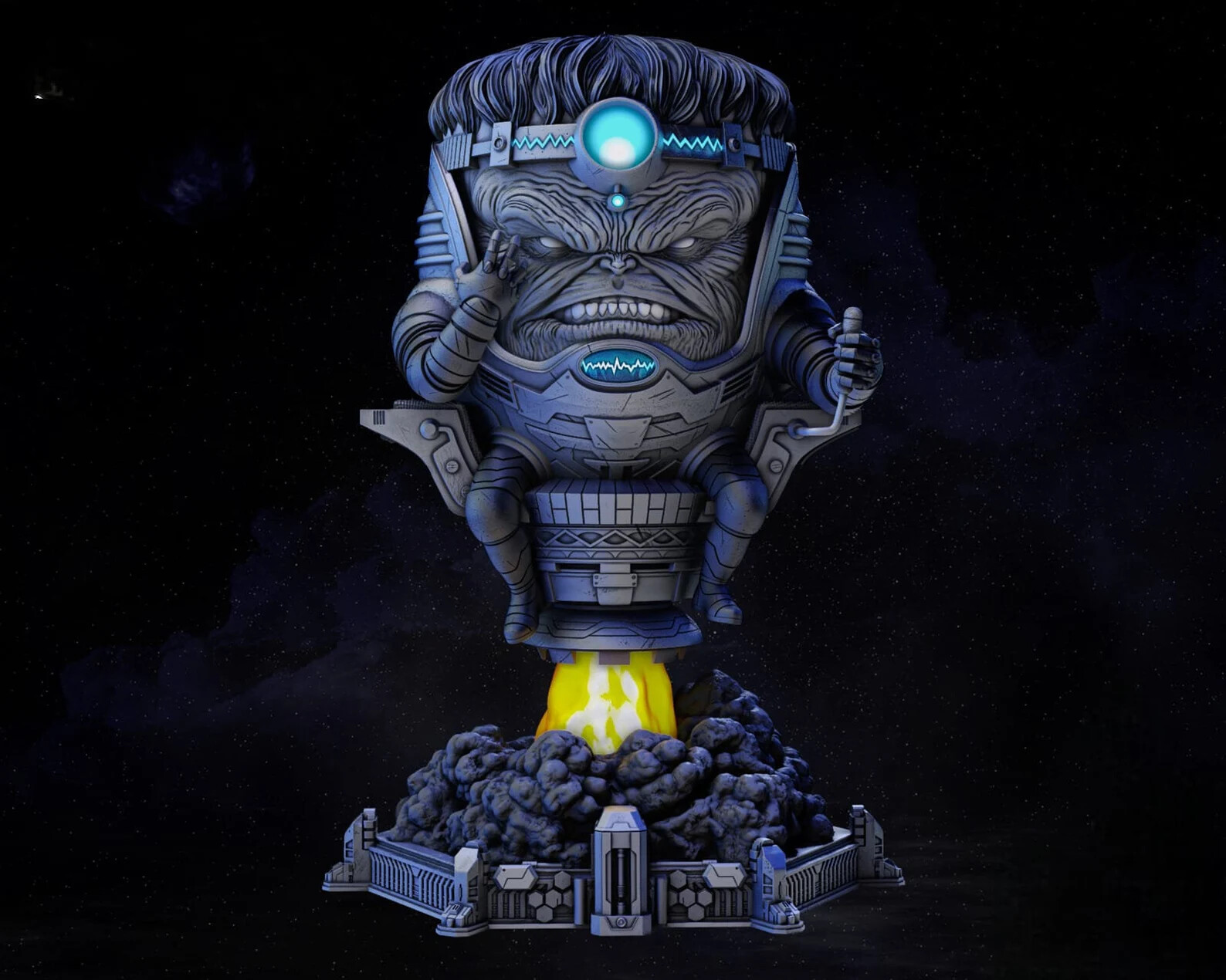 MODOK Resin Sculpture Statue Model Kit Marvel size choices Unpainted/Unassemble