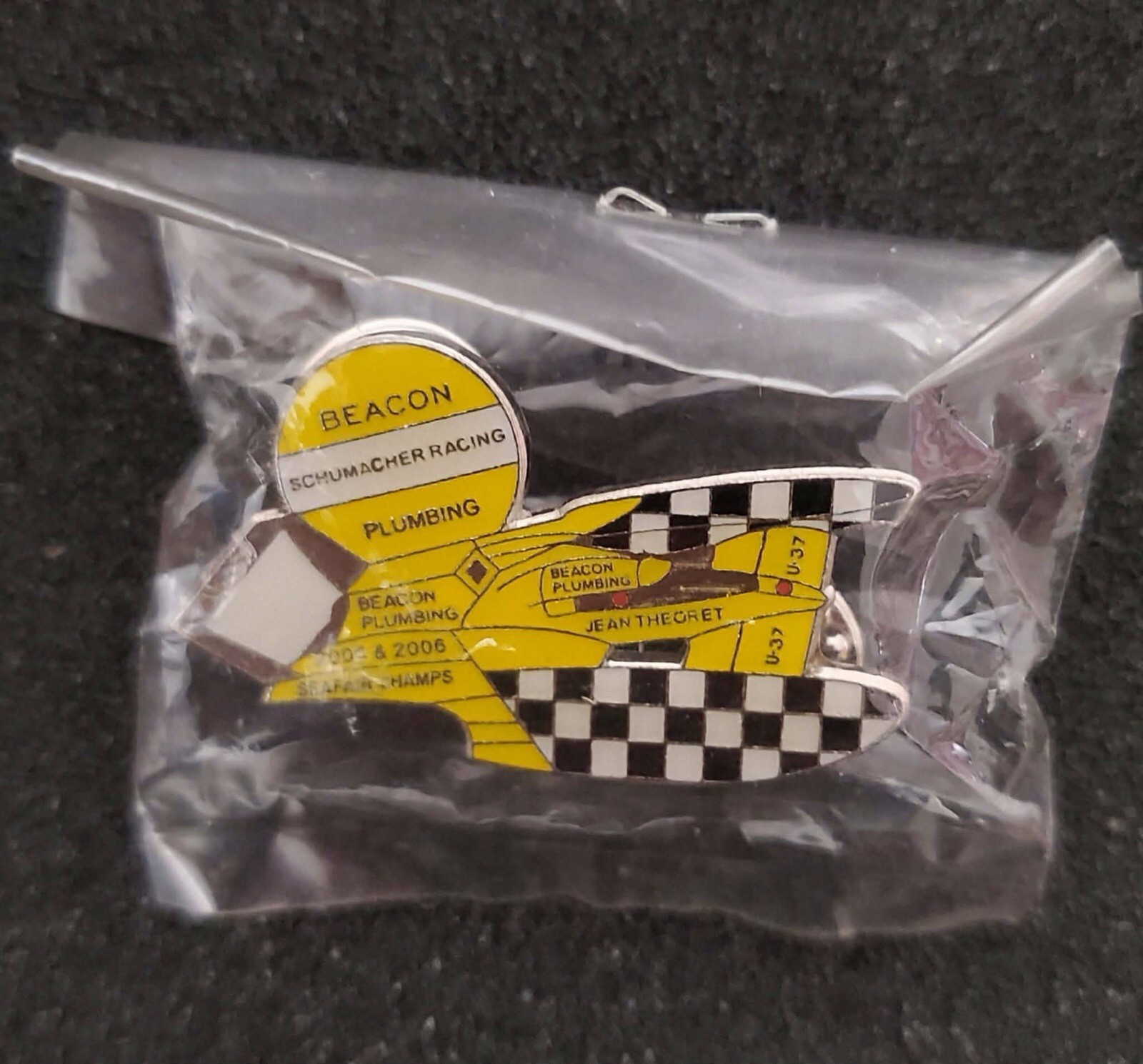 NOS U-37 2005 & 2006 SEARFAIR CHAMPS BEACON PLUMBING HYDROPLANE RACING TAC PIN NOS U-37 2005 & 2006 SEARFAIR CHAMPS BEACON PLUMBING HYDROPLANE RACING TAC PIN