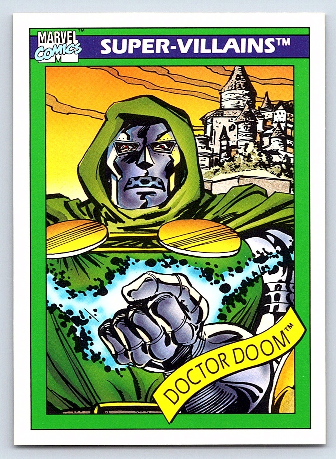 1990 Impel Marvel Universe #60 Super-Villains Doctor Doom NM+ 1990 Impel Marvel Universe #60 Super-Villains Doctor Doom NM+