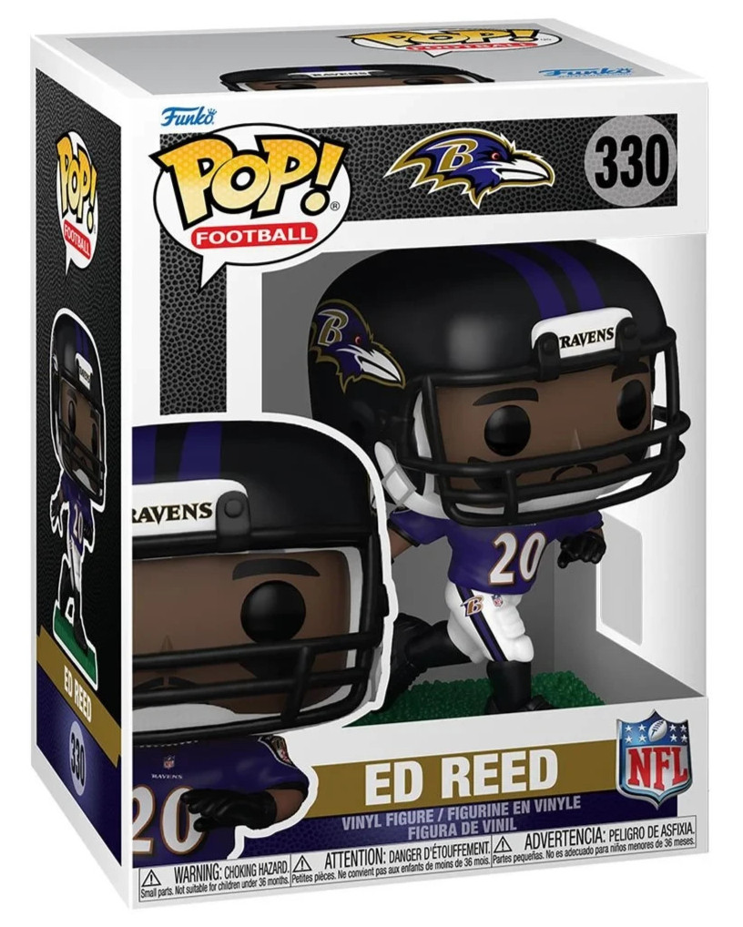 Funko Pop Football #330 Baltimore Ravens Ed Reed NFL VInyl Figure New Funko Pop Football #330 Baltimore Ravens Ed Reed NFL VInyl Figure New