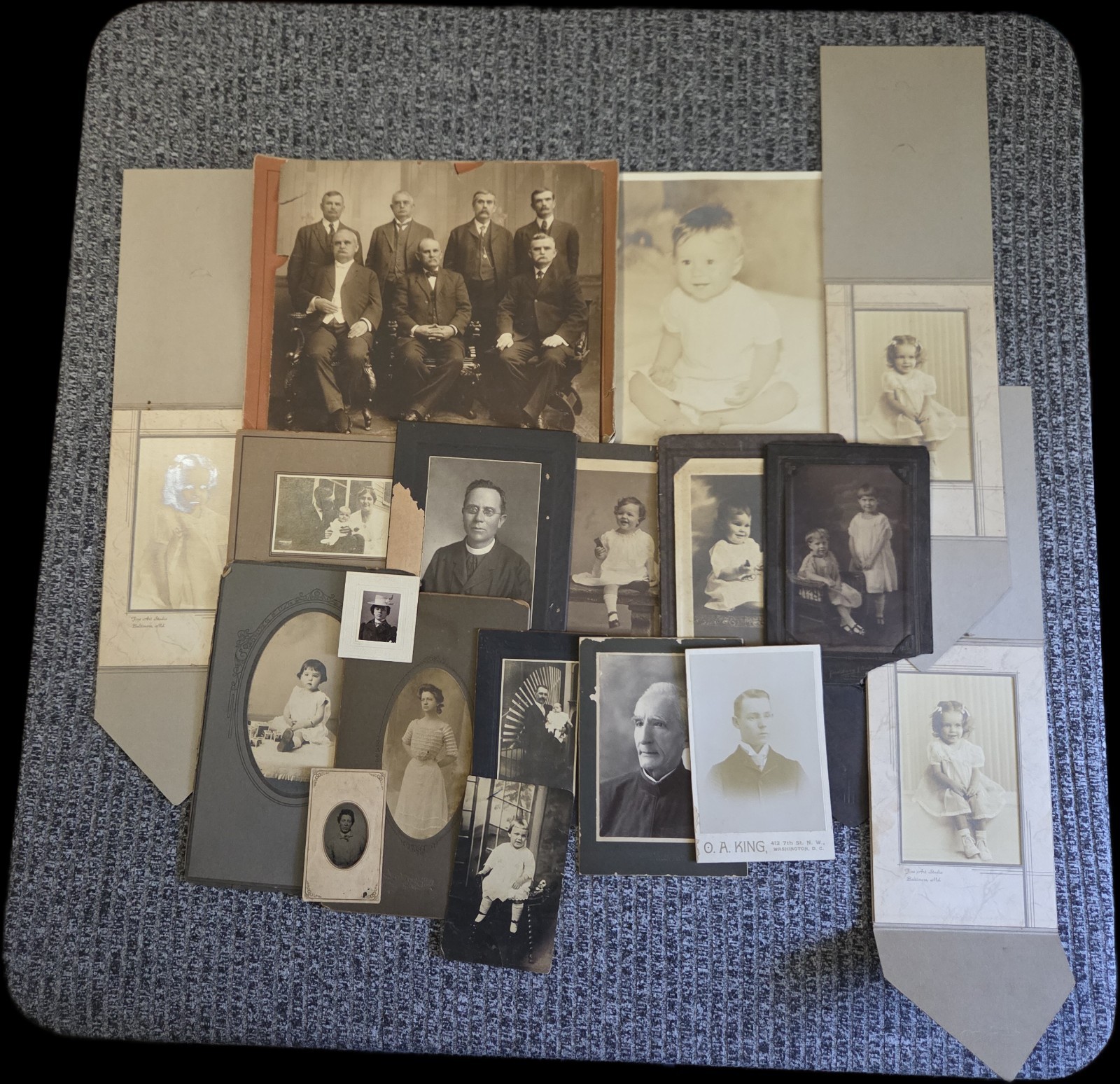Lot Of Antique Photographs In Various Sizes