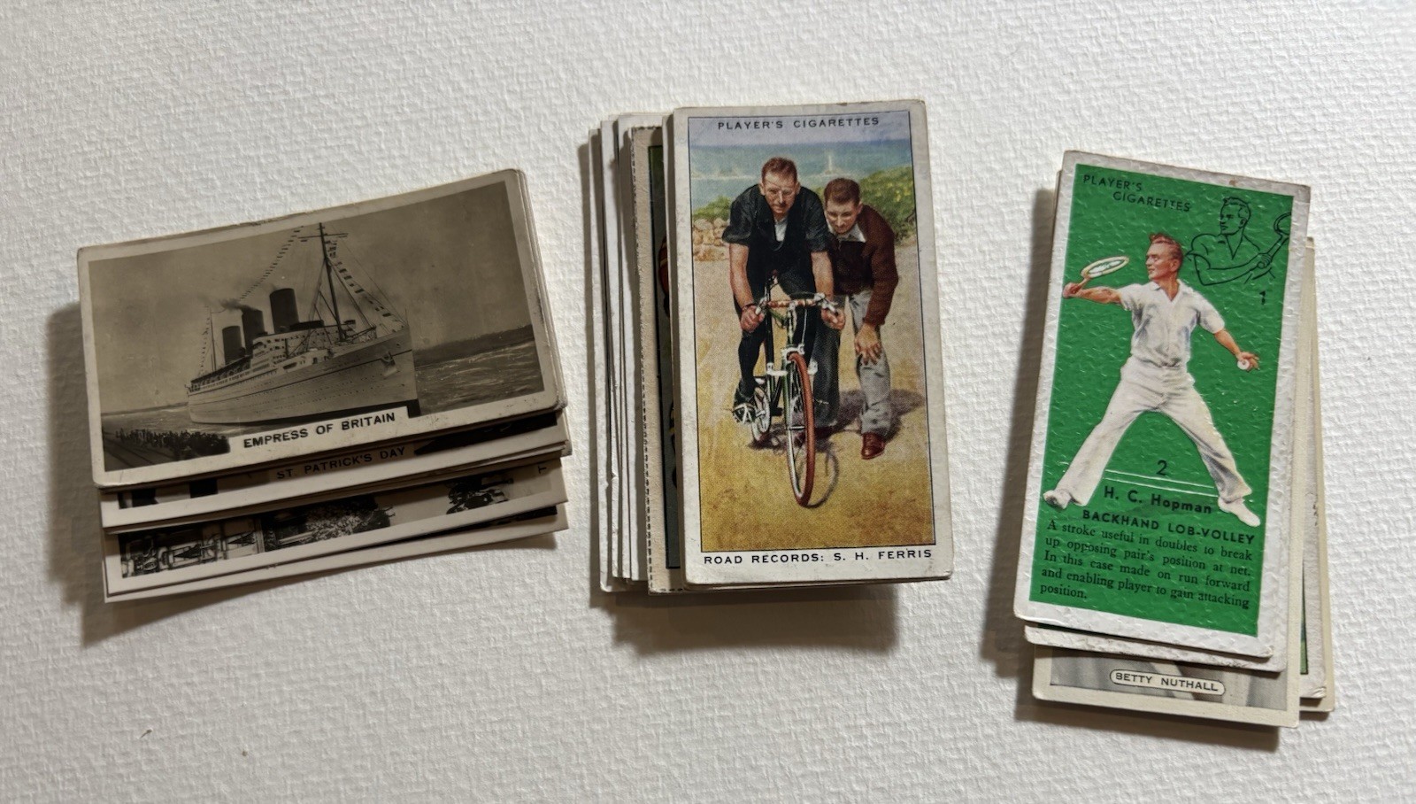 Assorted British Tobacco Card Lot (25) Golf Tennis Cycling Homeland Events Assorted British Tobacco Card Lot (25) Golf Tennis Cycling Homeland Events