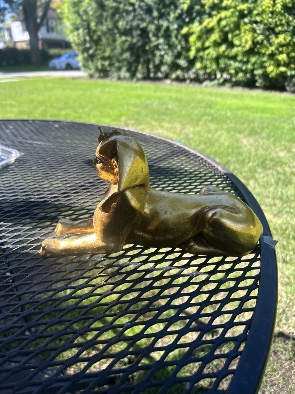 Vintage Golden Ancient Sphinx in Giza - sphinx statue - Pharaonic Antiques Vintage Golden Ancient Sphinx in Giza - sphinx statue - Pharaonic Antiques