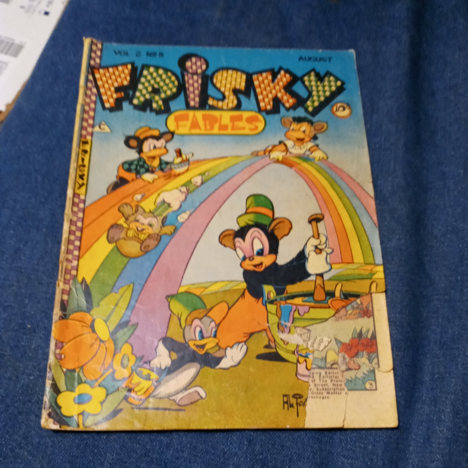 FRISKY FABLES VOL.2 (1946 Series) #5 Golden age funny animal cartoon Comics FRISKY FABLES VOL.2 (1946 Series) #5 Golden age funny animal cartoon Comics