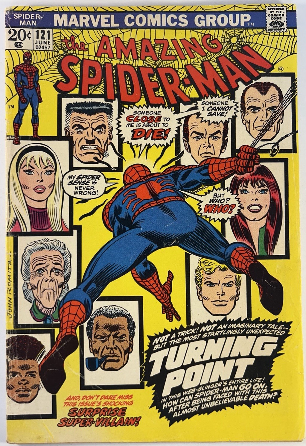 Amazing Spider-Man #121 (Marvel 1973) Death of Gwen Stacy Amazing Spider-Man #121 (Marvel 1973) Death of Gwen Stacy