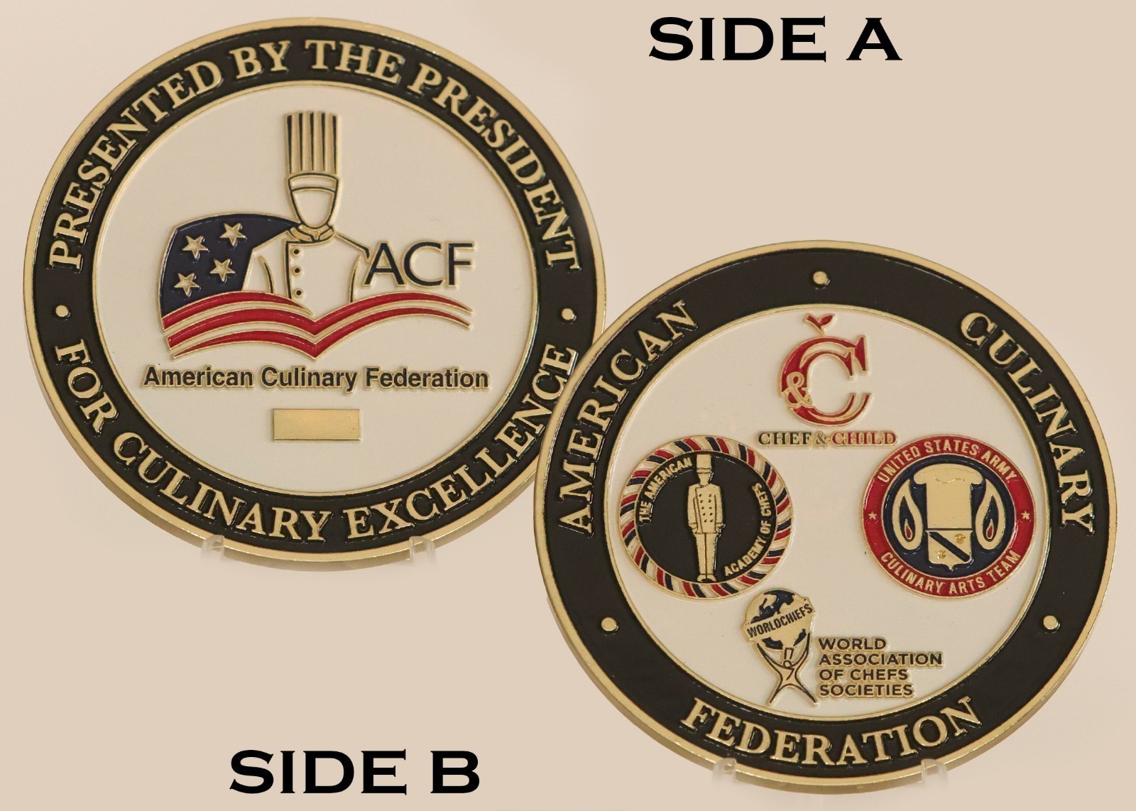 American Culinary Federation ACF Culinary Excellence Challenge Coin 4#A American Culinary Federation ACF Culinary Excellence Challenge Coin 4#A