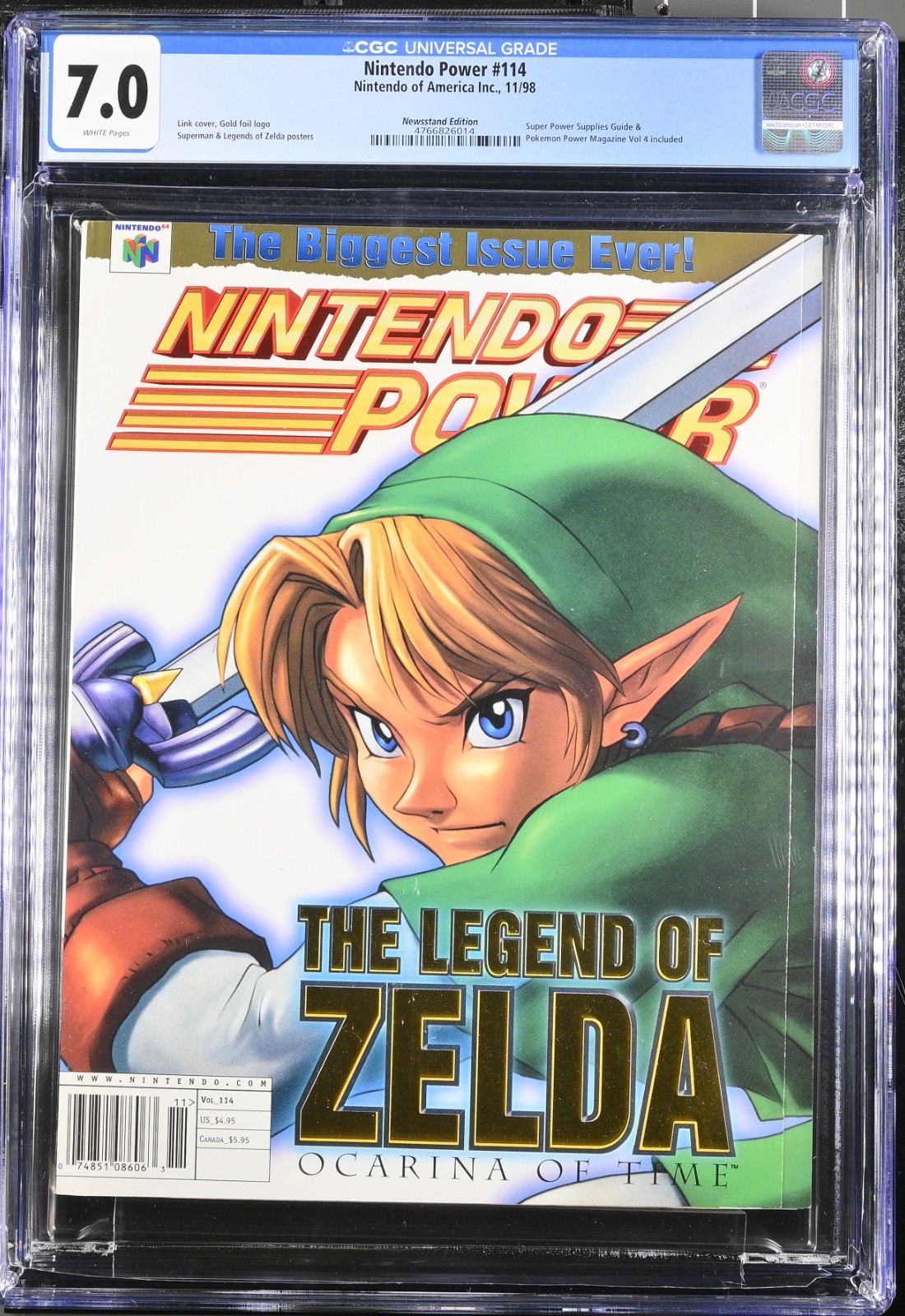 Nintendo Power #114 - CGC 7.0 - Legend of Zelda Complete Pokemon Power #4 Comic Nintendo Power #114 - CGC 7.0 - Legend of Zelda Complete Pokemon Power #4 Comic