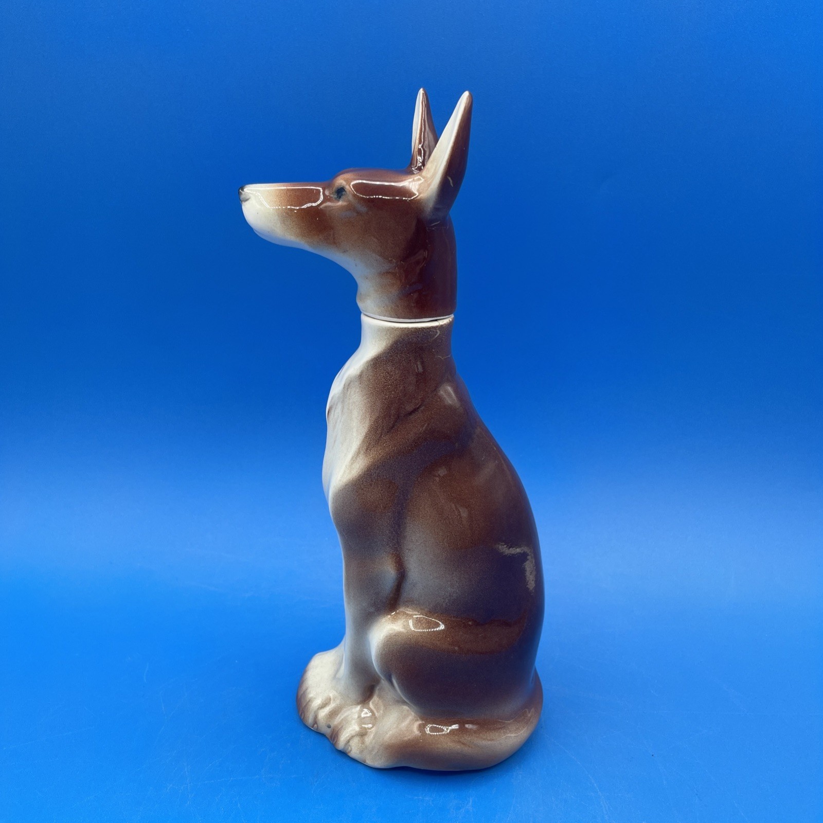 RAMSES GERMANY FIGURAL DECANTER OF A GERMAN SHEPHERD or PHARAOH HOUND DOG RAMSES GERMANY FIGURAL DECANTER OF A GERMAN SHEPHERD or PHARAOH HOUND DOG
