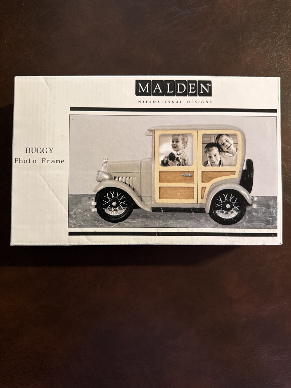 Malden International Designs Buggy Photo Frame Vintage Car Wood Look a12 Malden International Designs Buggy Photo Frame Vintage Car Wood Look a12