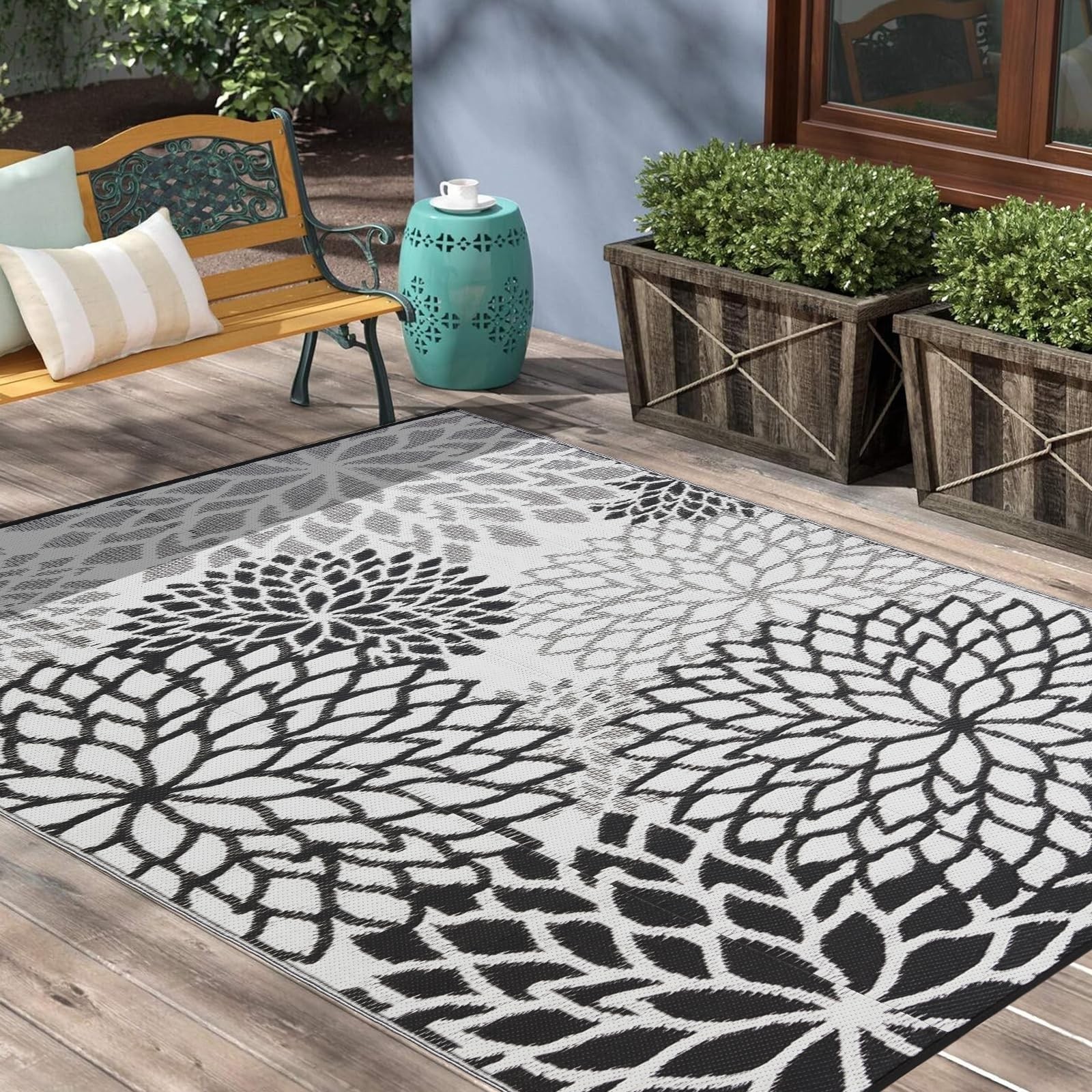 YONILE Outdoor Rug 5x8 ft Waterproof, Reversible Outdoor Plastic Straw Rug | ... YONILE Outdoor Rug 5x8 ft Waterproof, Reversible Outdoor Plastic Straw Rug | ...