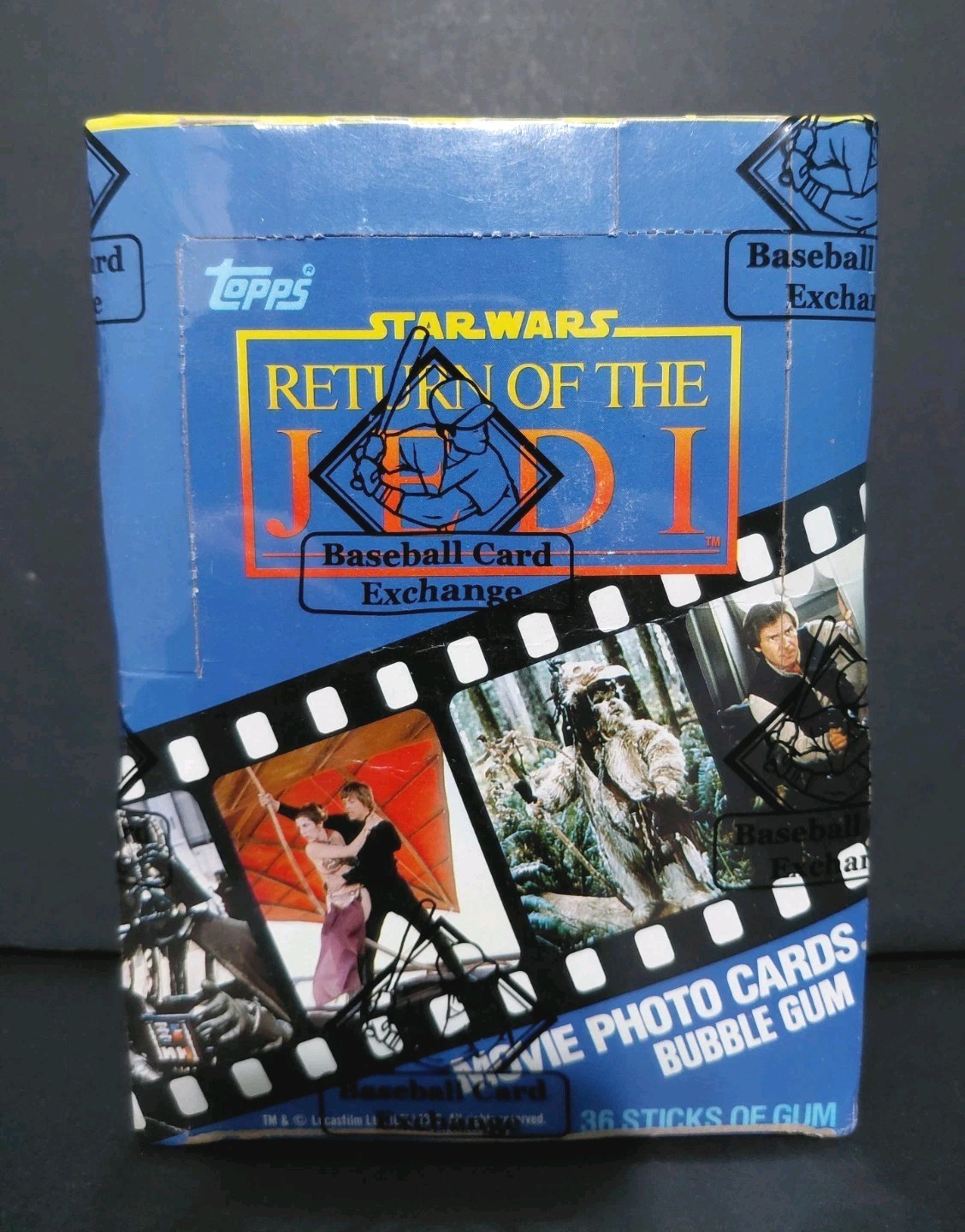 1983 Topps Star Wars BBCE ROTJ Return Of The Jedi 36 Wax Packs Box 1983 Topps Star Wars BBCE ROTJ Return Of The Jedi 36 Wax Packs Box
