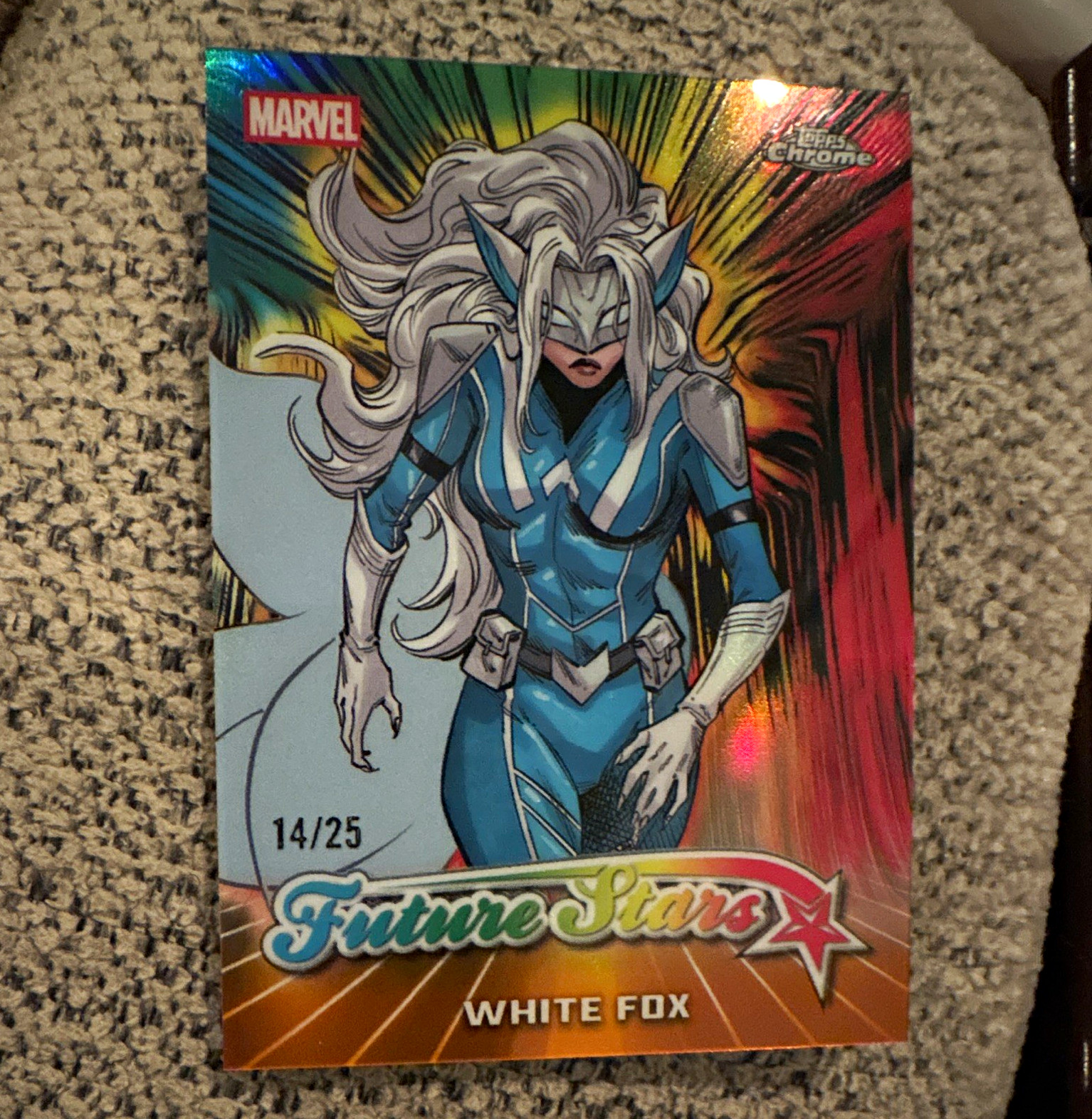 Topps 2024 Topps Chrome Marvel Future Stars White Fox FS-18 14/25 Card Topps 2024 Topps Chrome Marvel Future Stars White Fox FS-18 14/25 Card