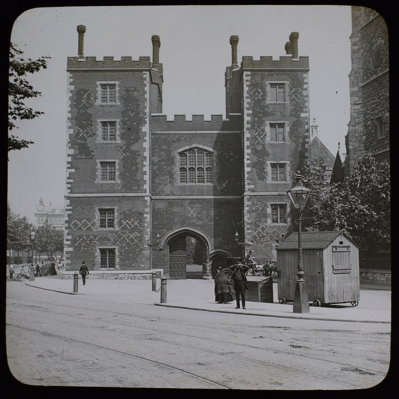 ANTIQUE Magic Lantern Slide LAMBETH PALACE LONDON C1900 OLD PHOTO ANTIQUE Magic Lantern Slide LAMBETH PALACE LONDON C1900 OLD PHOTO
