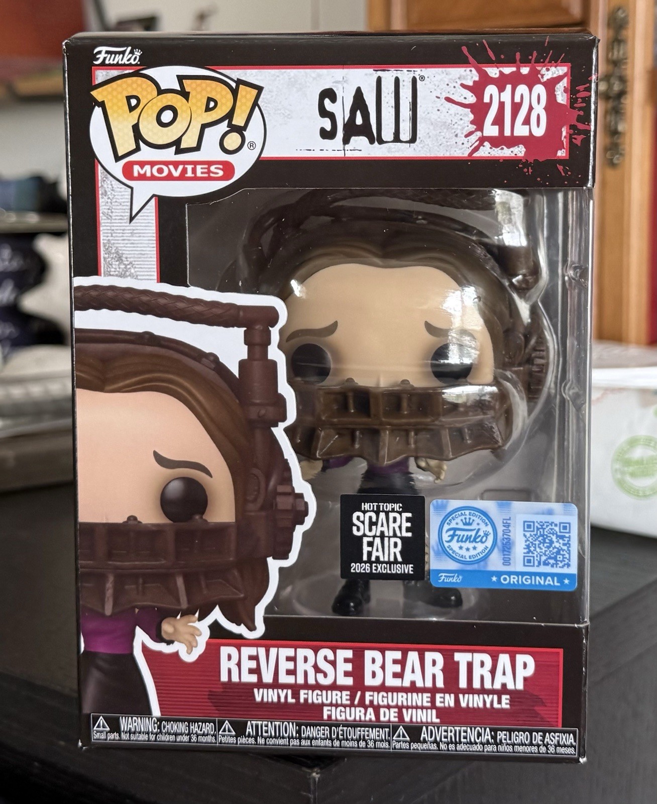 Funko Pop: REVERSE BEAR TRAP (Amanda) #2128 Hot Topic SCARE FAIR 2026 IN HAND