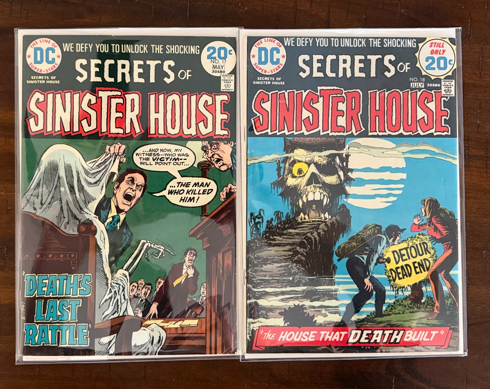 Secrets of Sinister House #17 #18 (DC Comics April-May 1974) Secrets of Sinister House #17 #18 (DC Comics April-May 1974)