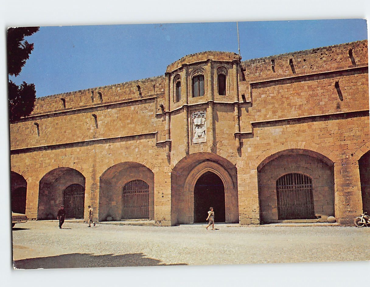 Postcard The Knight's Hospital, Rhodes, Greece