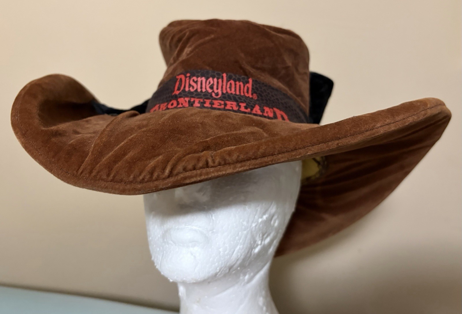 VTG DisneyLand Frontier Land Mickey Mouse Ears Cowboy Hat Goofy’s Hat Co. Tag VTG DisneyLand Frontier Land Mickey Mouse Ears Cowboy Hat Goofy’s Hat Co. Tag