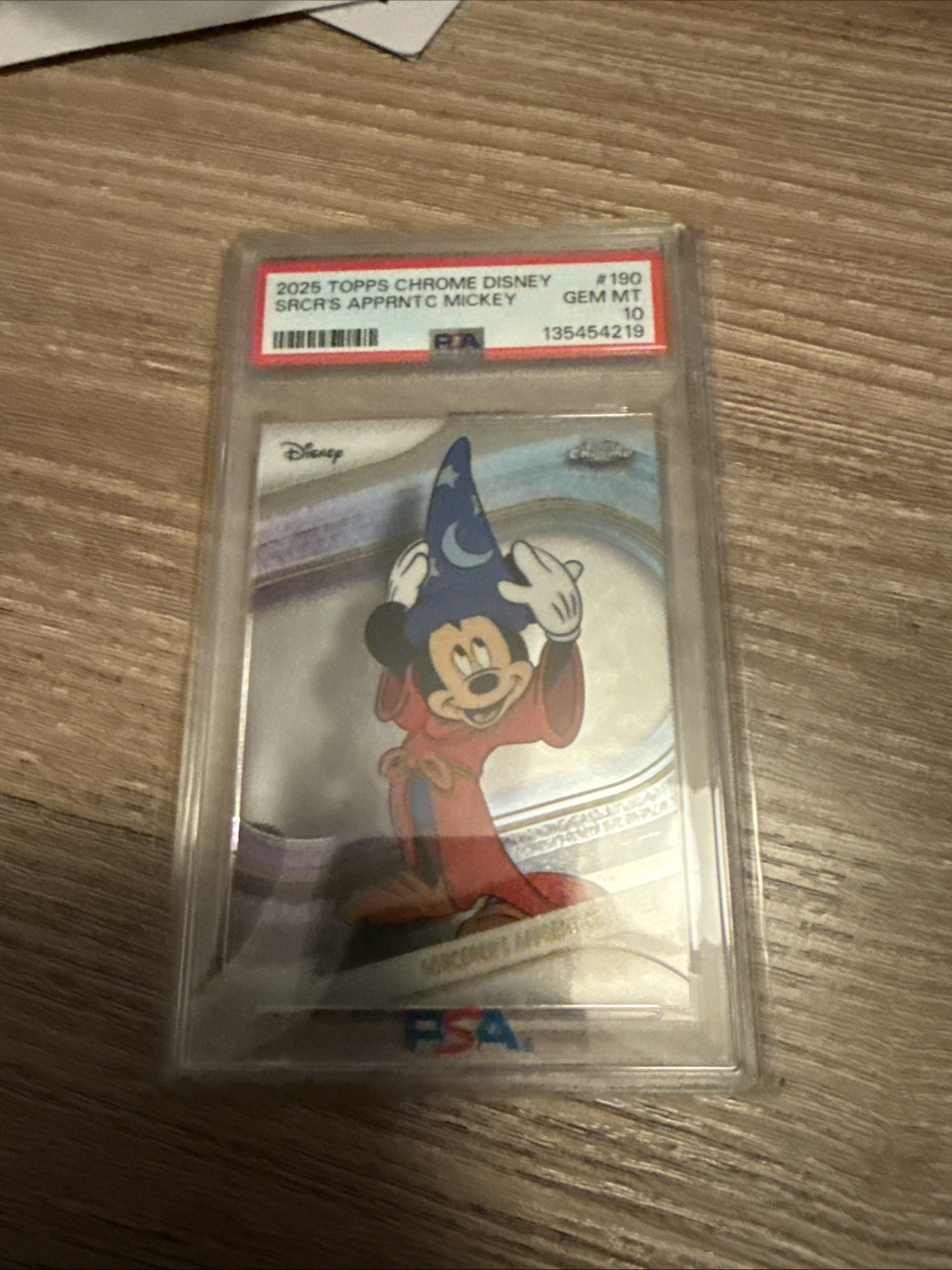 2025 Topps Chrome Sorcerer Mickey PSA 10 2025 Topps Chrome Sorcerer Mickey PSA 10