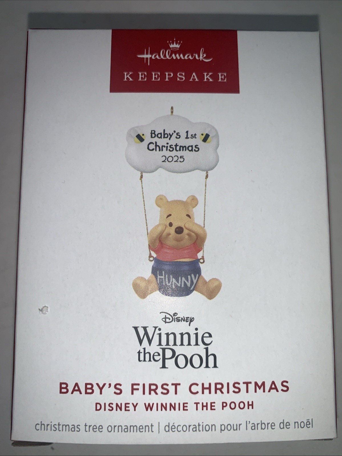 RARE SOLD OUT Hallmark 2025 Winnie The Pooh BABY\'S FIRST CHRISTMAS Ornament NMIB RARE SOLD OUT Hallmark 2025 Winnie The Pooh BABY\'S FIRST CHRISTMAS Ornament NMIB