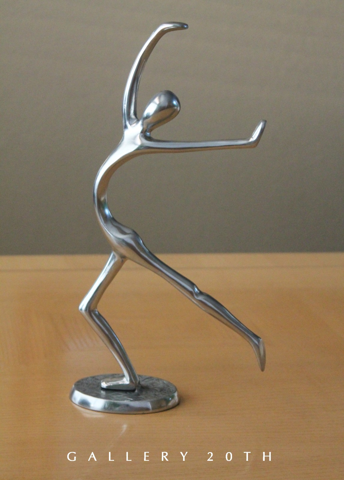 FAB METAL MAN SCULPTURE VTG 60s MODERN ART AFTER HAGENAUER MID CENTURY CHROME FAB METAL MAN SCULPTURE VTG 60s MODERN ART AFTER HAGENAUER MID CENTURY CHROME