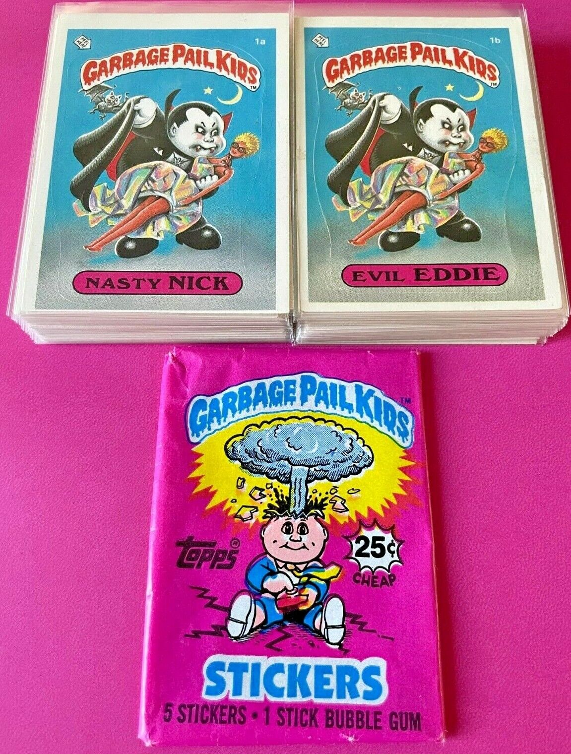 MINT 1985 Topps Garbage Pail Kids Original 1ST SERIES 1 Set GPK Nasty Nick OS1