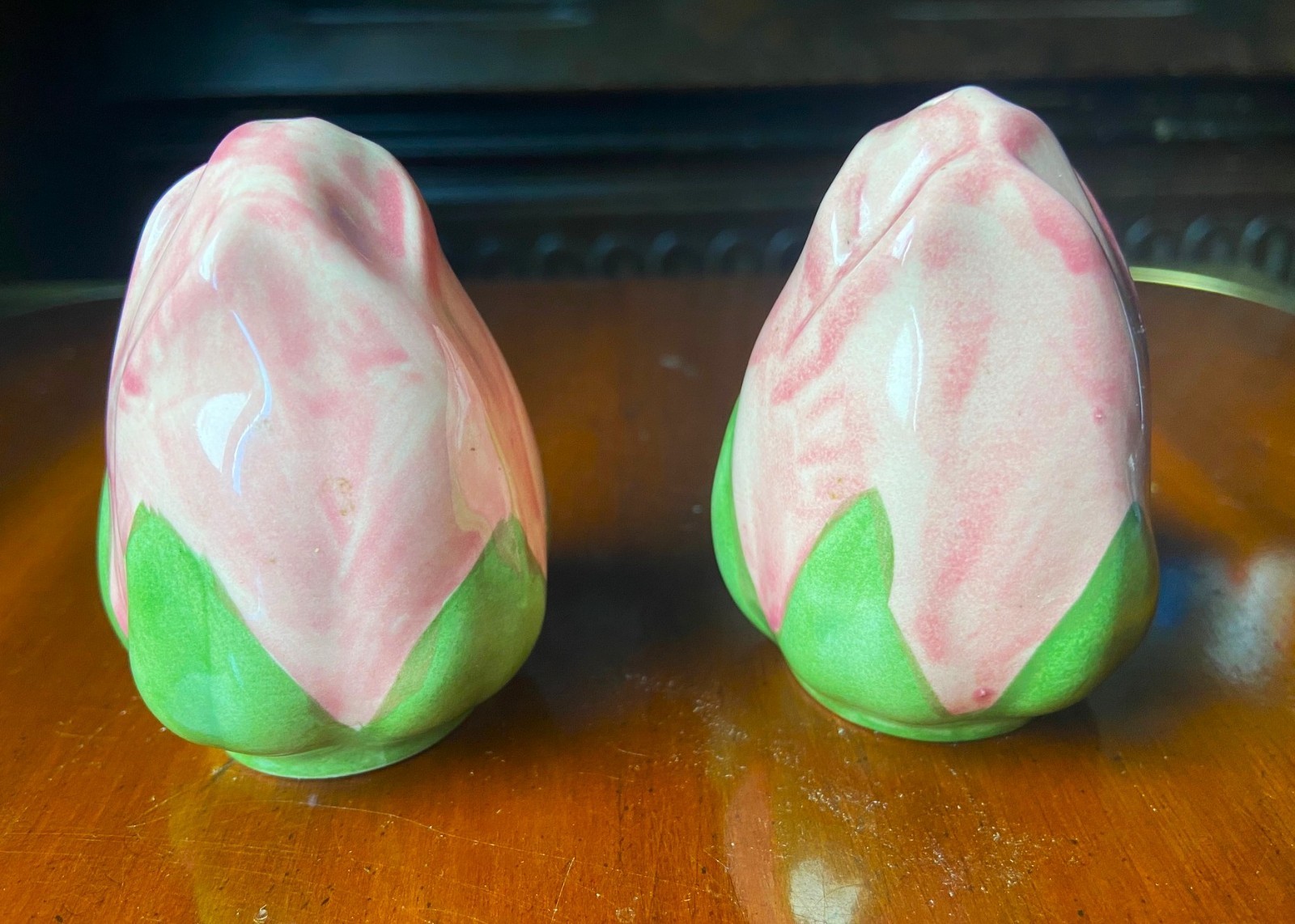 VTG Franciscan Pink Desert Rose Bud Salt and Pepper Shakers 2.5 VTG Franciscan Pink Desert Rose Bud Salt and Pepper Shakers 2.5