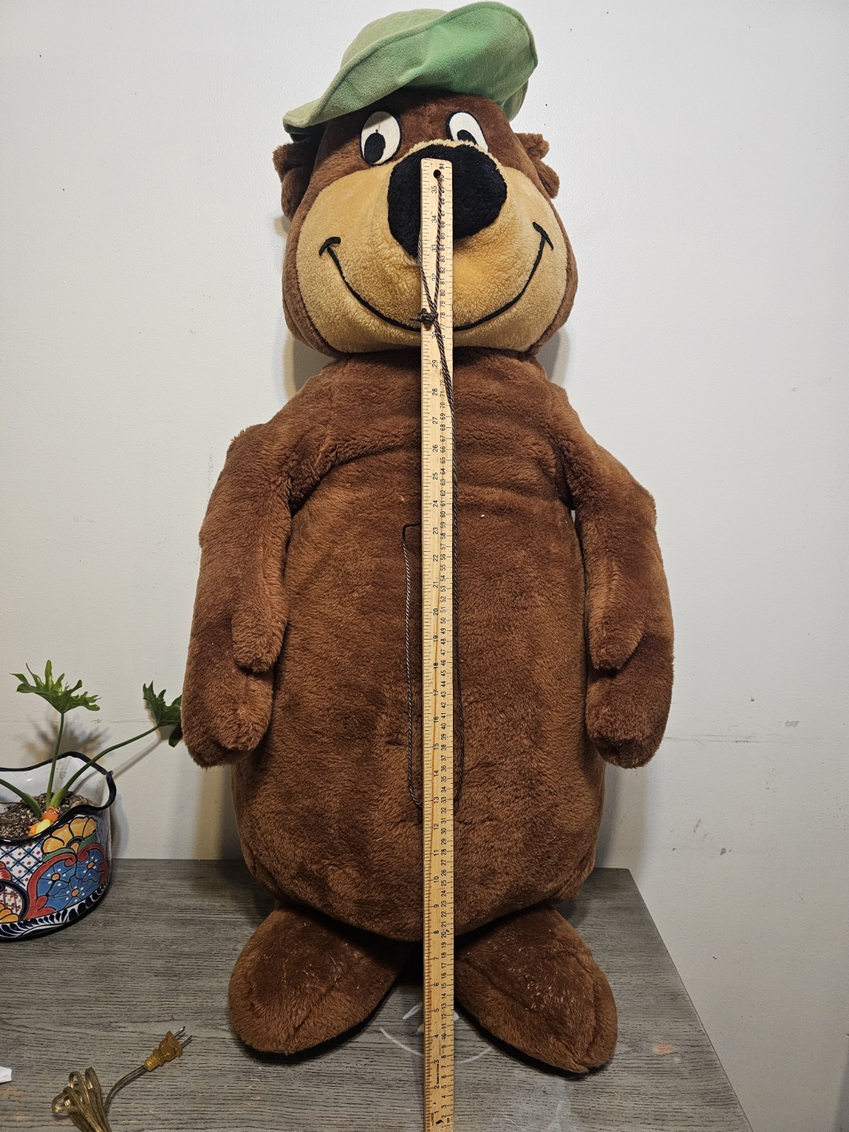 Rare 1980\'s Hanna-Barbera Mighty Star Yogi Bear 4Ft Tall Plush Stuffed Figure