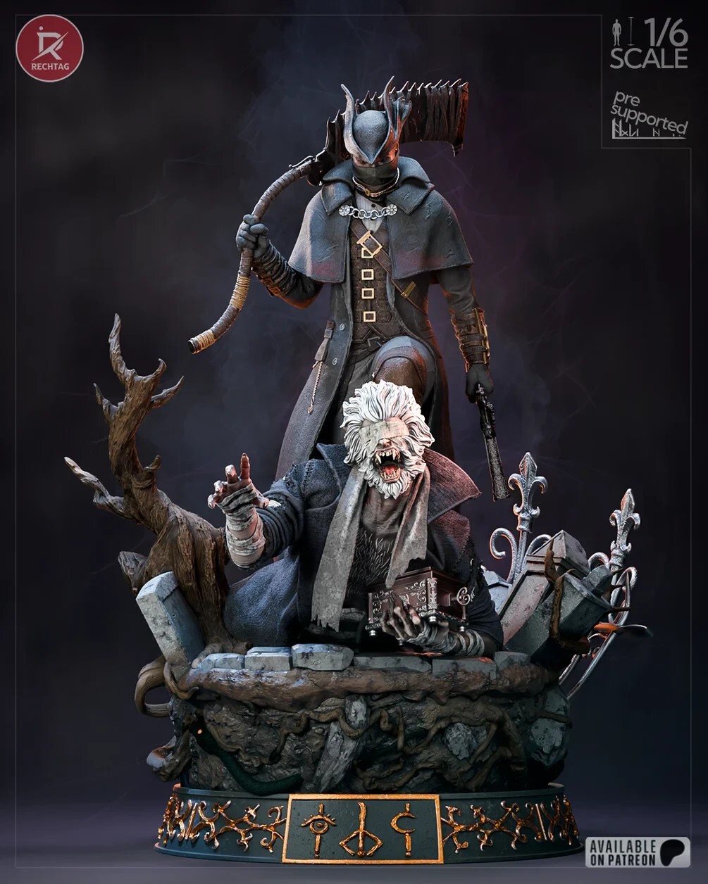 1:8 The Hunter Bloodborne Fan Art UNPAINTED Resin Garage Kit Diorama