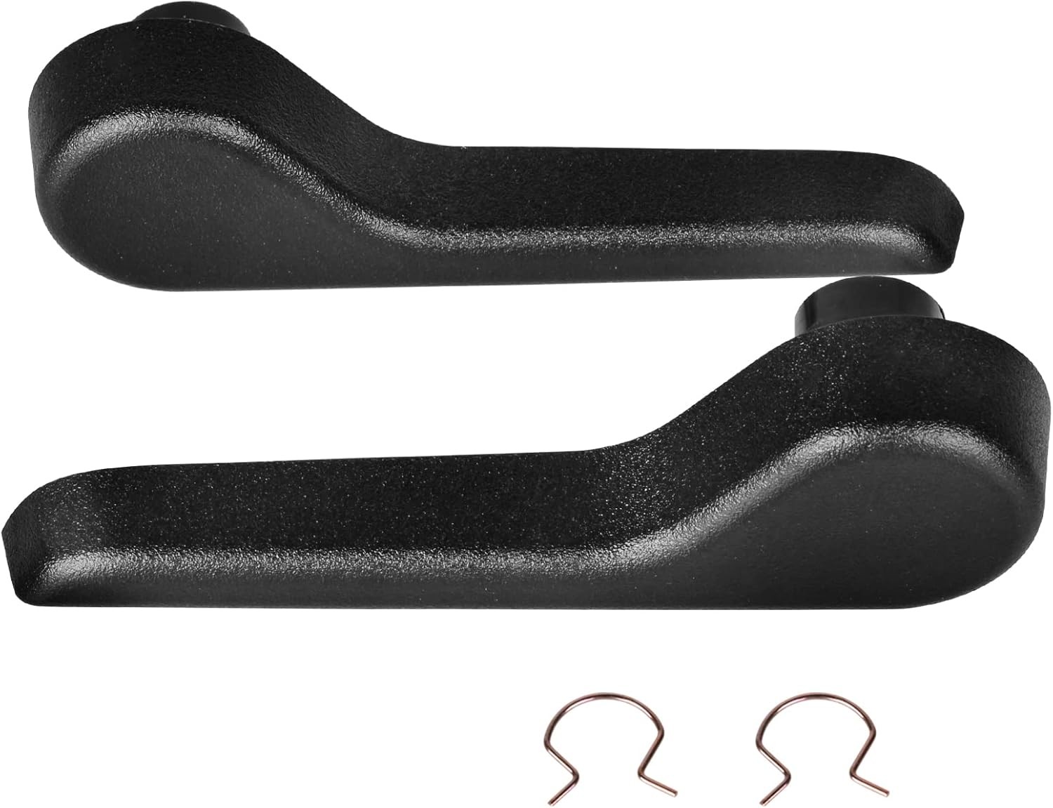 2Pcs Black Seat Recliner Handle Lever Seat Back Adjustment Front Left Right Driv 2Pcs Black Seat Recliner Handle Lever Seat Back Adjustment Front Left Right Driv