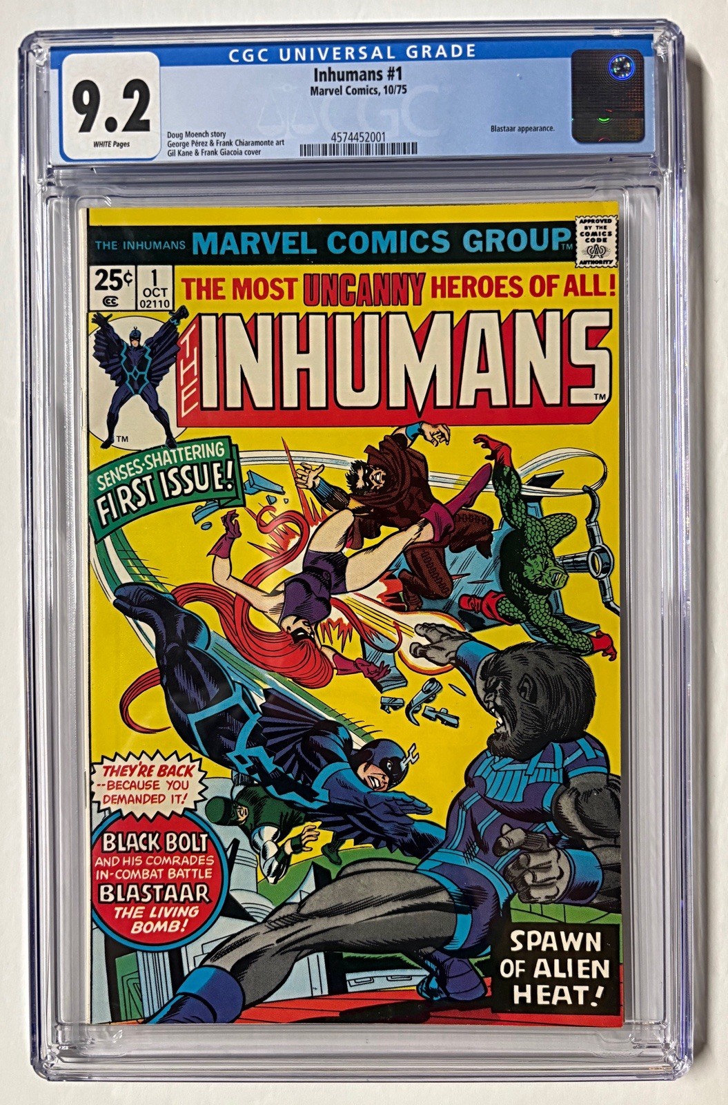 CGC 9.2 INHUMANS #1 - Senses Shattering First Issue 1975