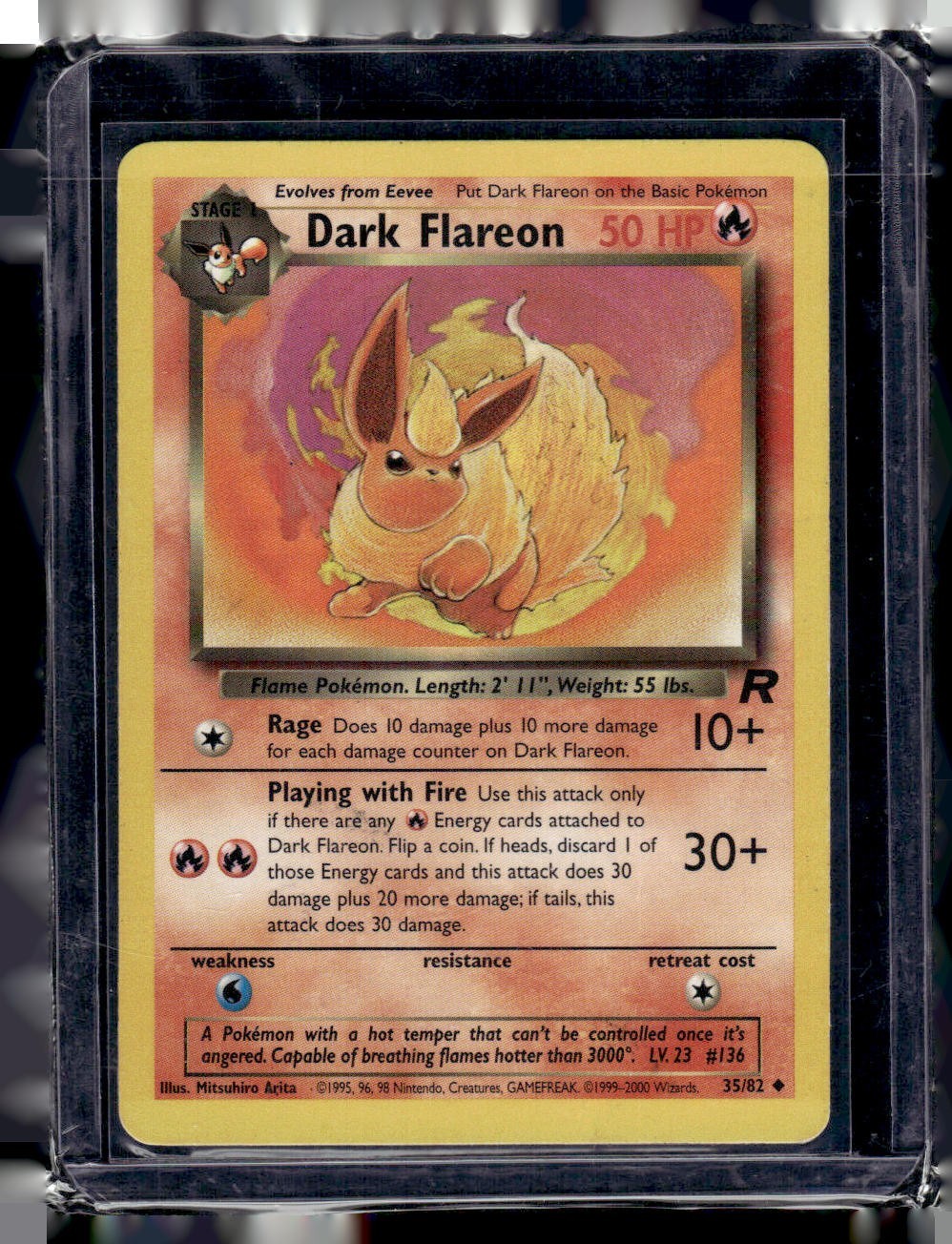 Pokemon TCG Dark Flareon Team Rocket Set 35/82 Pokemon TCG Dark Flareon Team Rocket Set 35/82