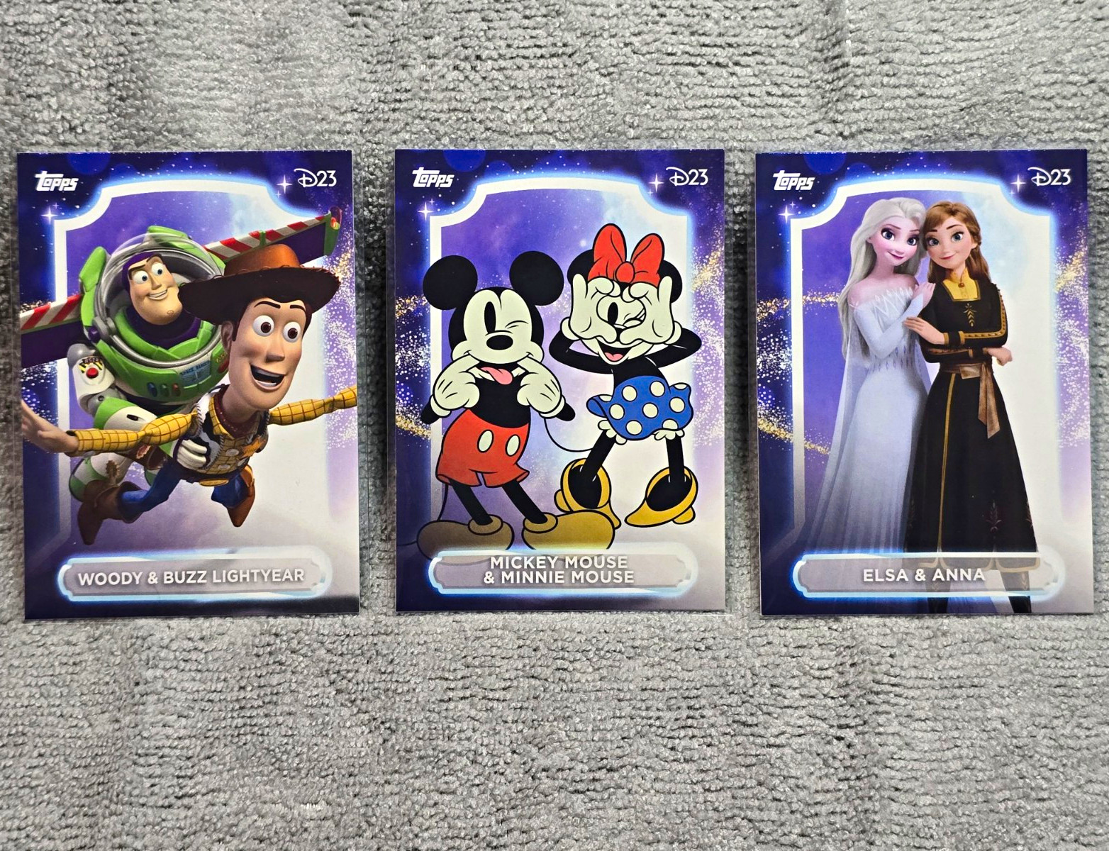 Topps 2026 Disney D23 Exclusive Promo Card Lot 3 D23-1/2/3 Woody Elsa Topps 2026 Disney D23 Exclusive Promo Card Lot 3 D23-1/2/3 Woody Elsa