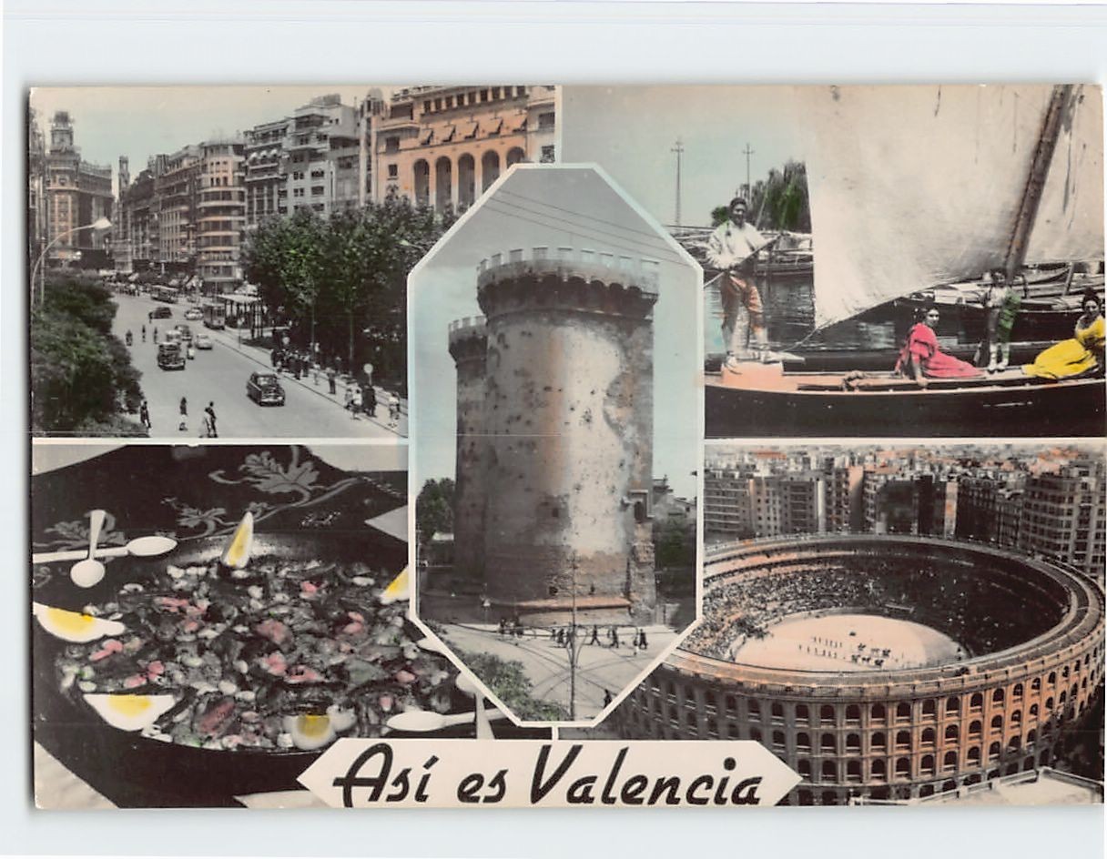 Postcard Asi es Valencia Spain