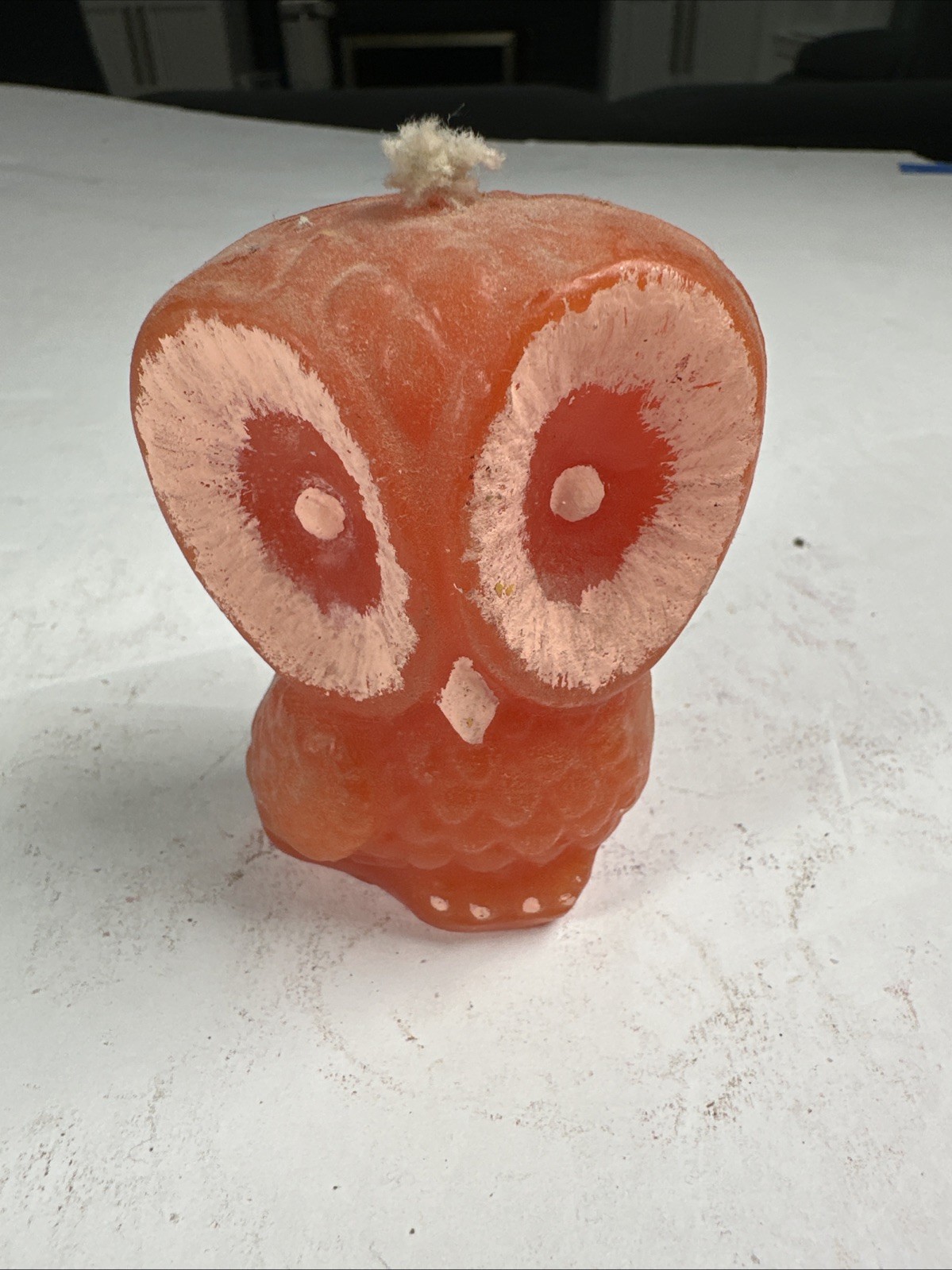Vintage 1970s Orange Owl Halloween Candle Unused Vintage 1970s Orange Owl Halloween Candle Unused