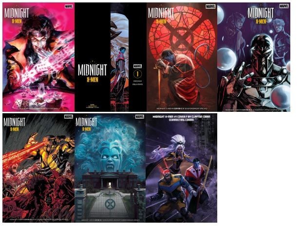 MIDNIGHT X-MEN #1 (2026 ) LOT OF 7 REG & VARIANT COVERS NM MIDNIGHT X-MEN #1 (2026 ) LOT OF 7 REG & VARIANT COVERS NM