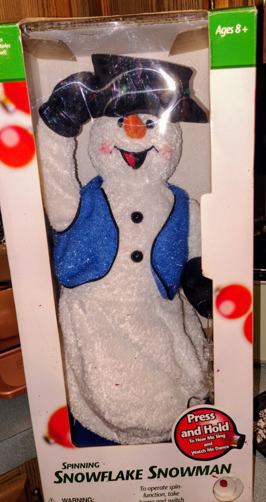 Vintage Gemmy Snowflake Spinning Snowman Singing Dancing & NIB Works See Video Vintage Gemmy Snowflake Spinning Snowman Singing Dancing & NIB Works See Video