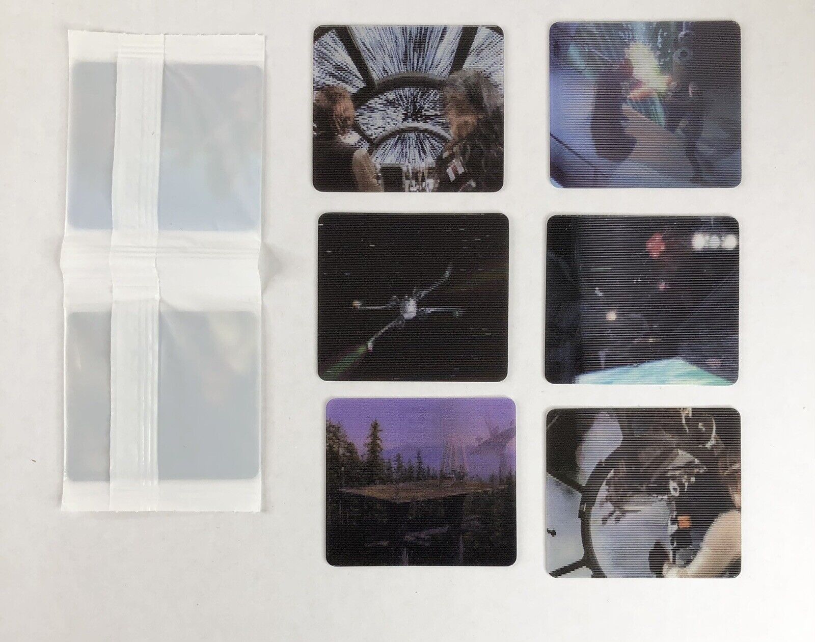 Star Wars Lenticular Card Set Trilogy Doritos 3D 1-6 + Boba Fett & Leia Sealed